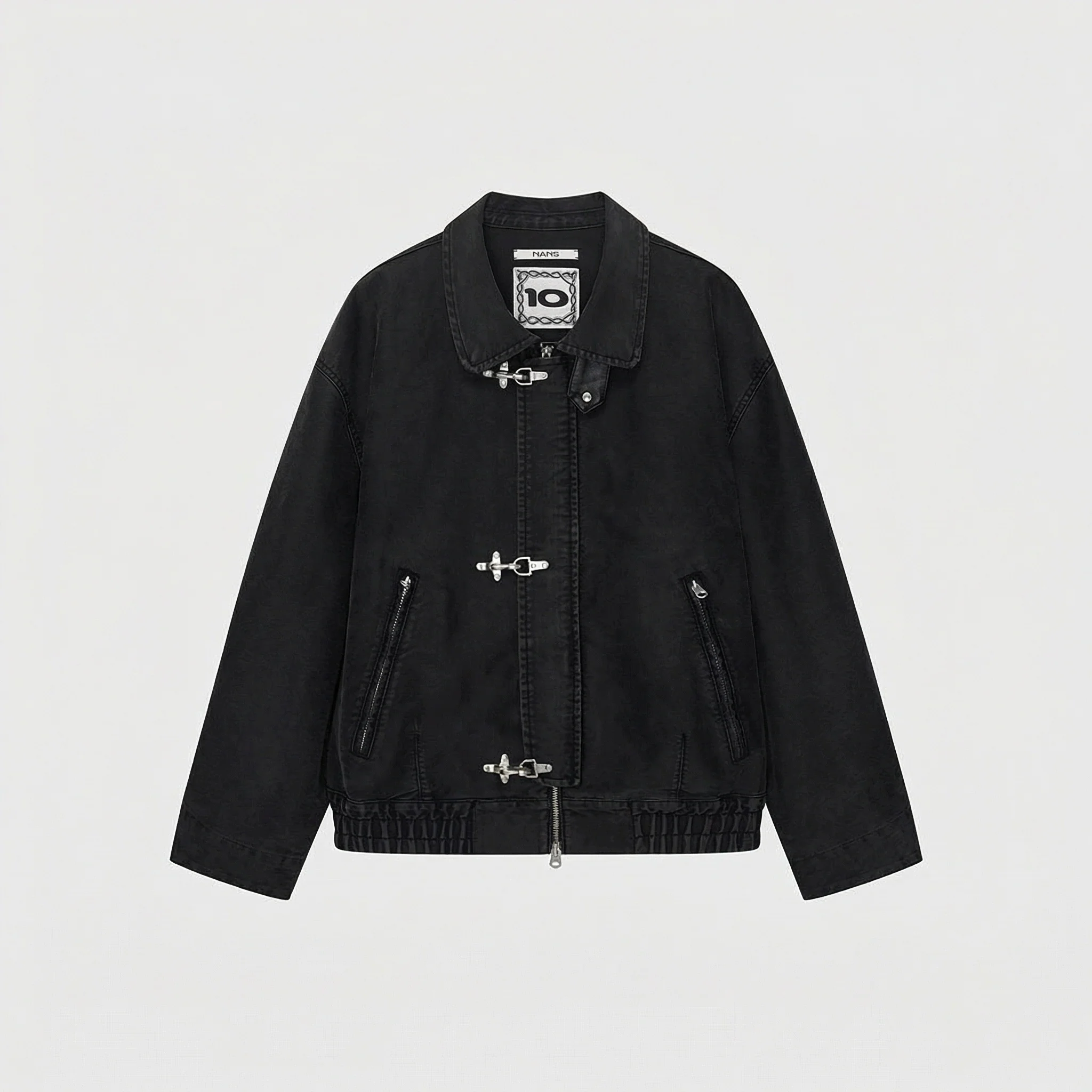 Hook Closure Work Jacket - Image 7
