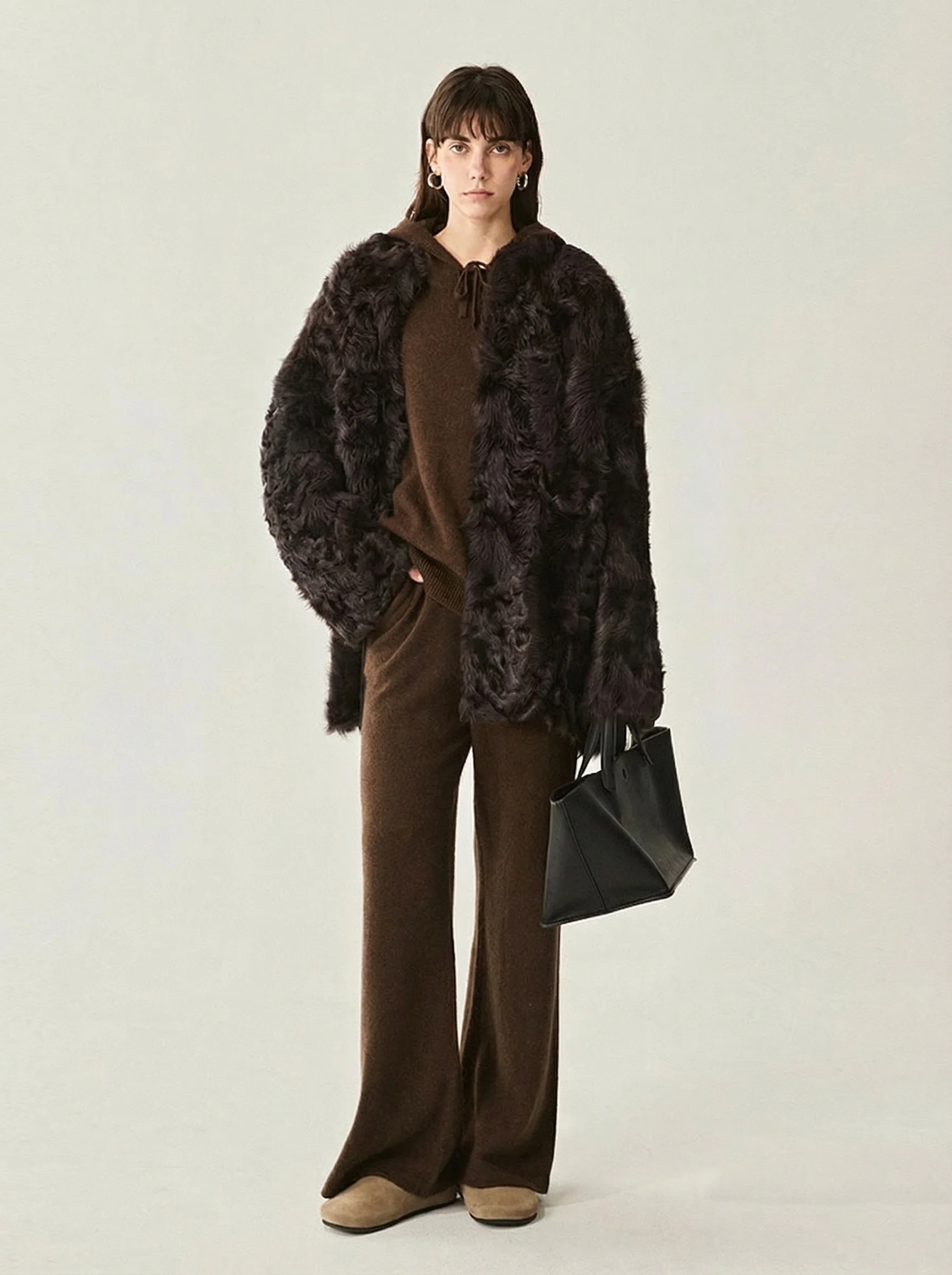 Hook-Front Shearling Jacket - Image 4