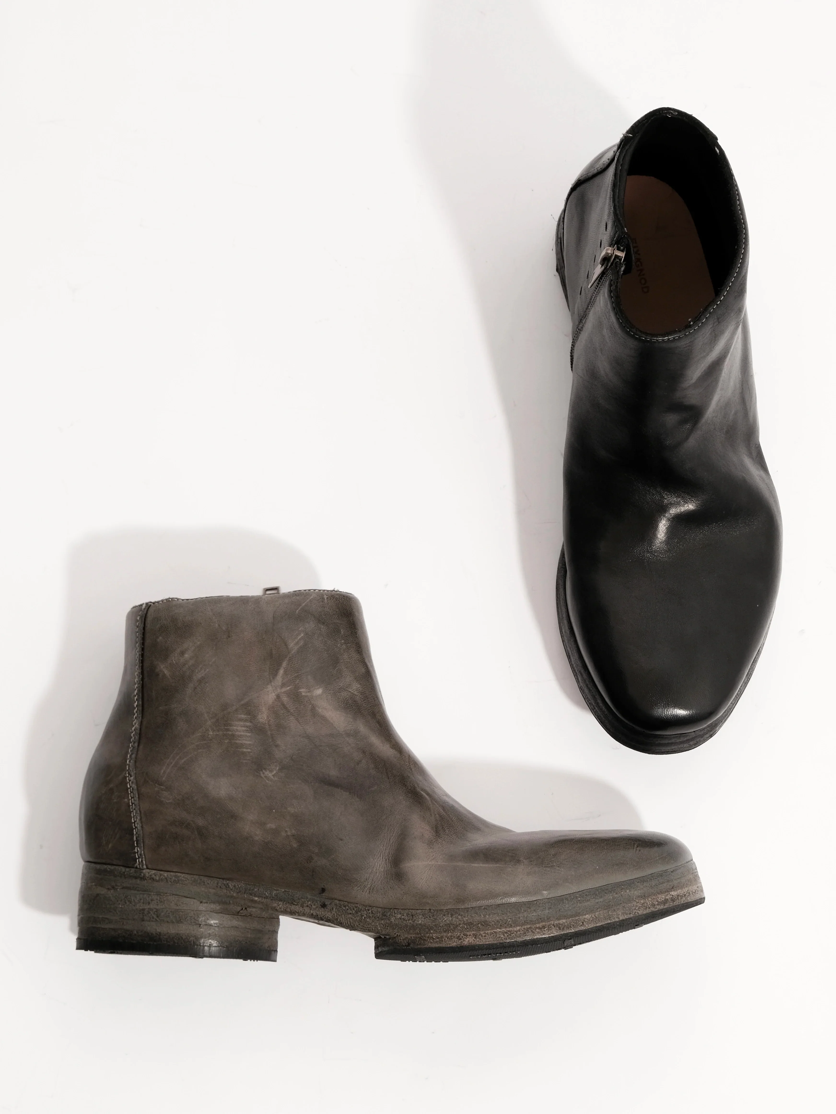 Horsehide Side-Zip Ankle Boots - Image 3