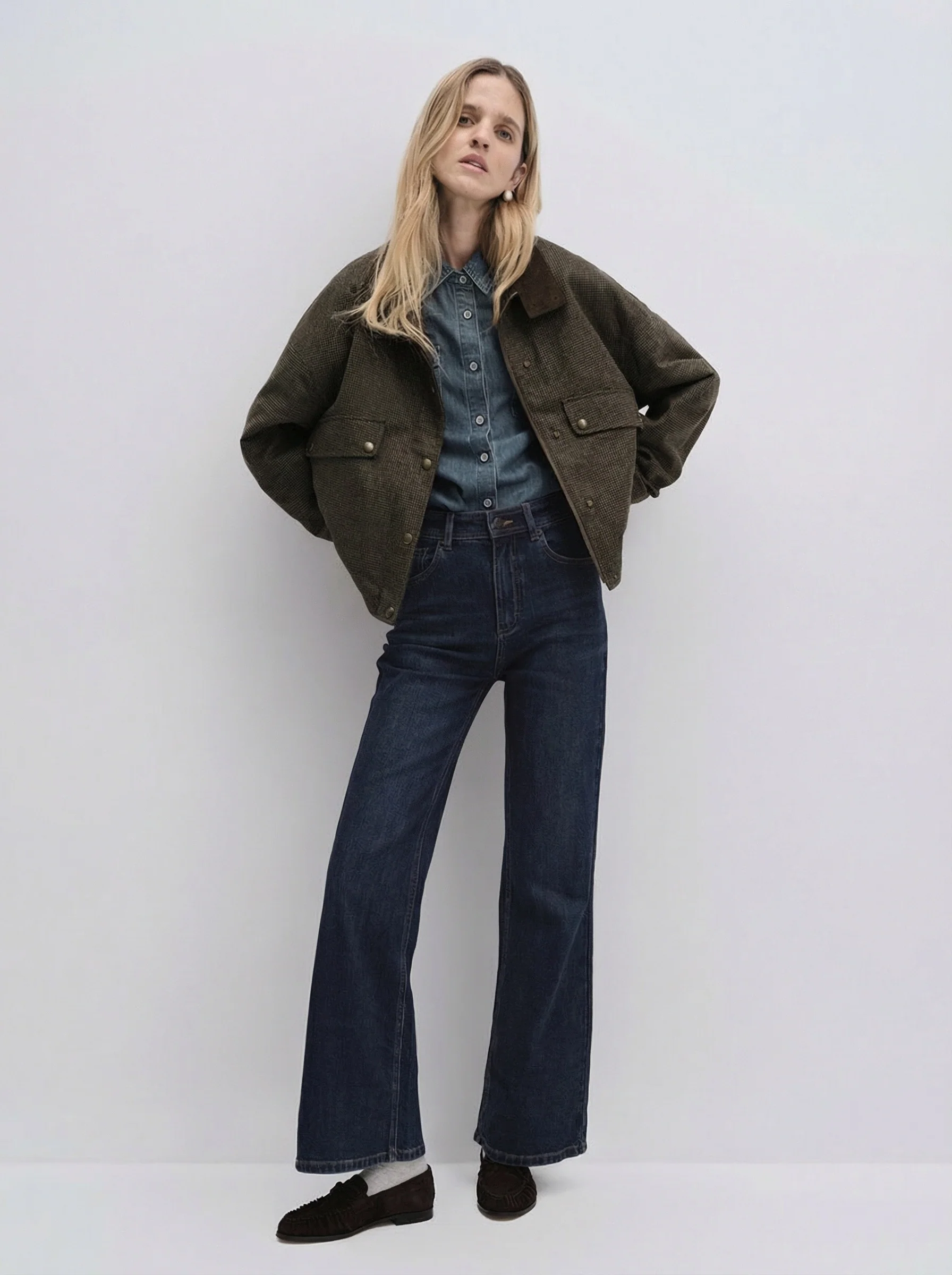 Houndstooth Corduroy Jacket