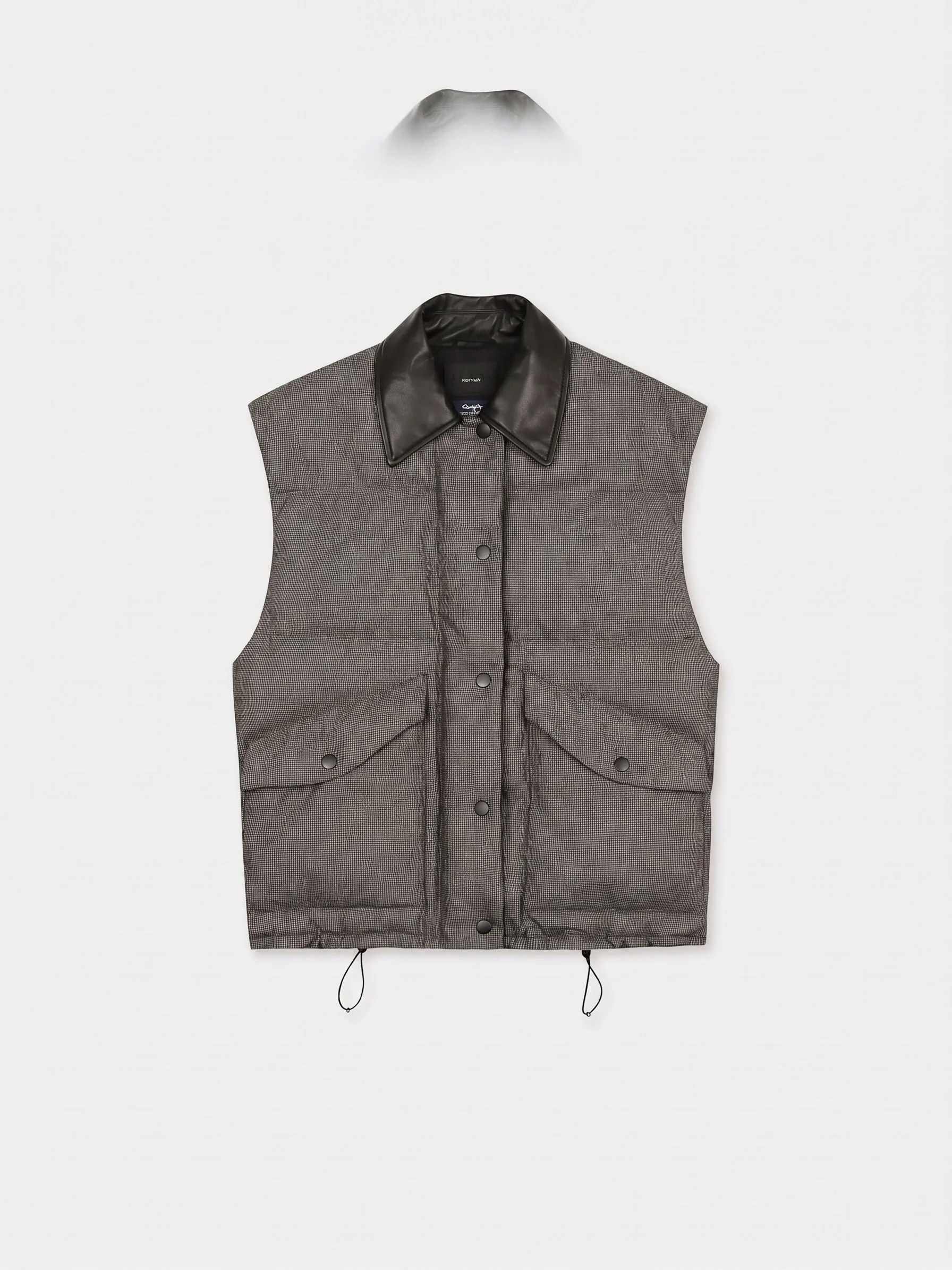 Houndstooth Puffer Jacket - Image 12