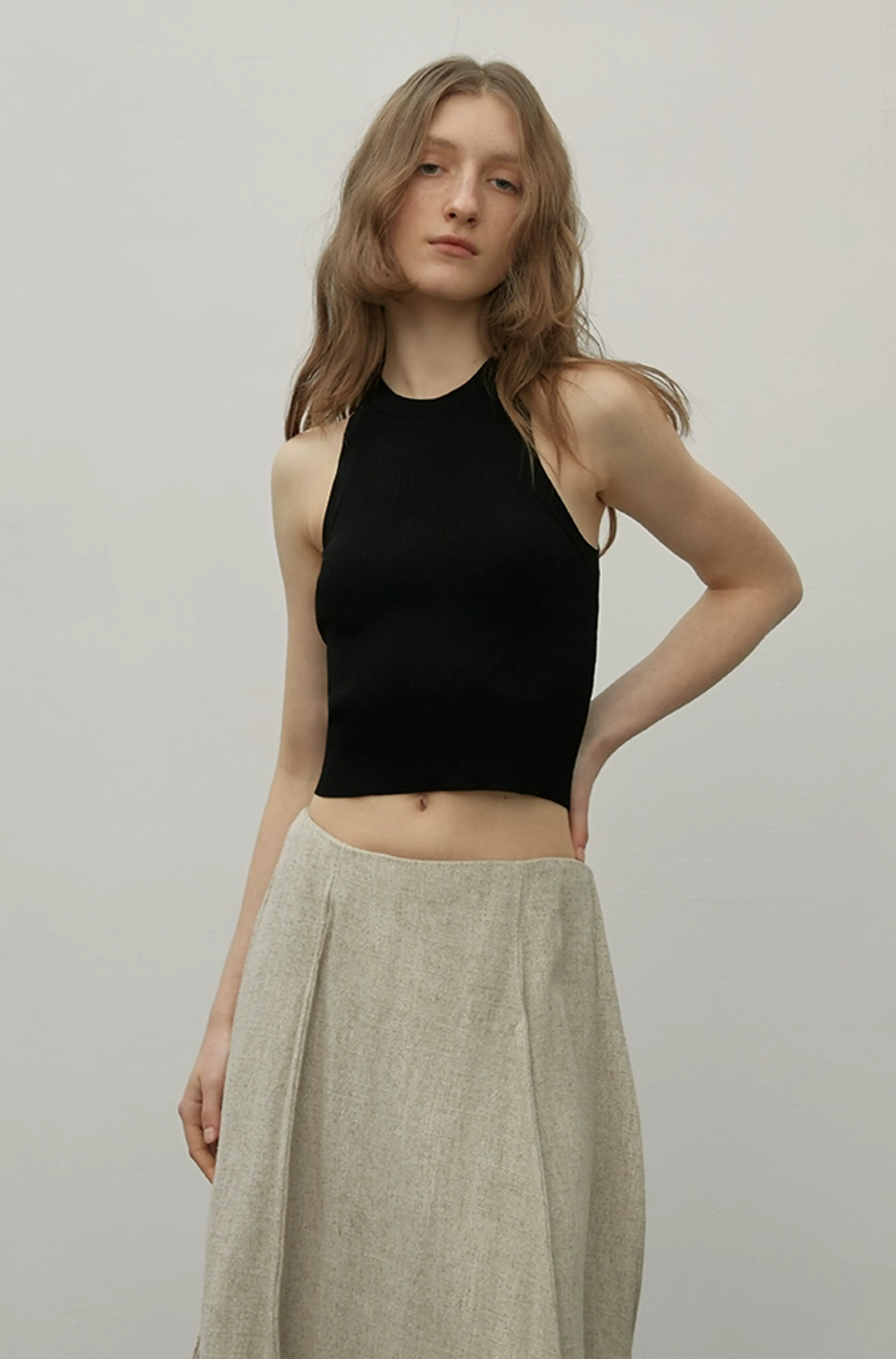I-Strap Rib Knit Camisole - Image 2