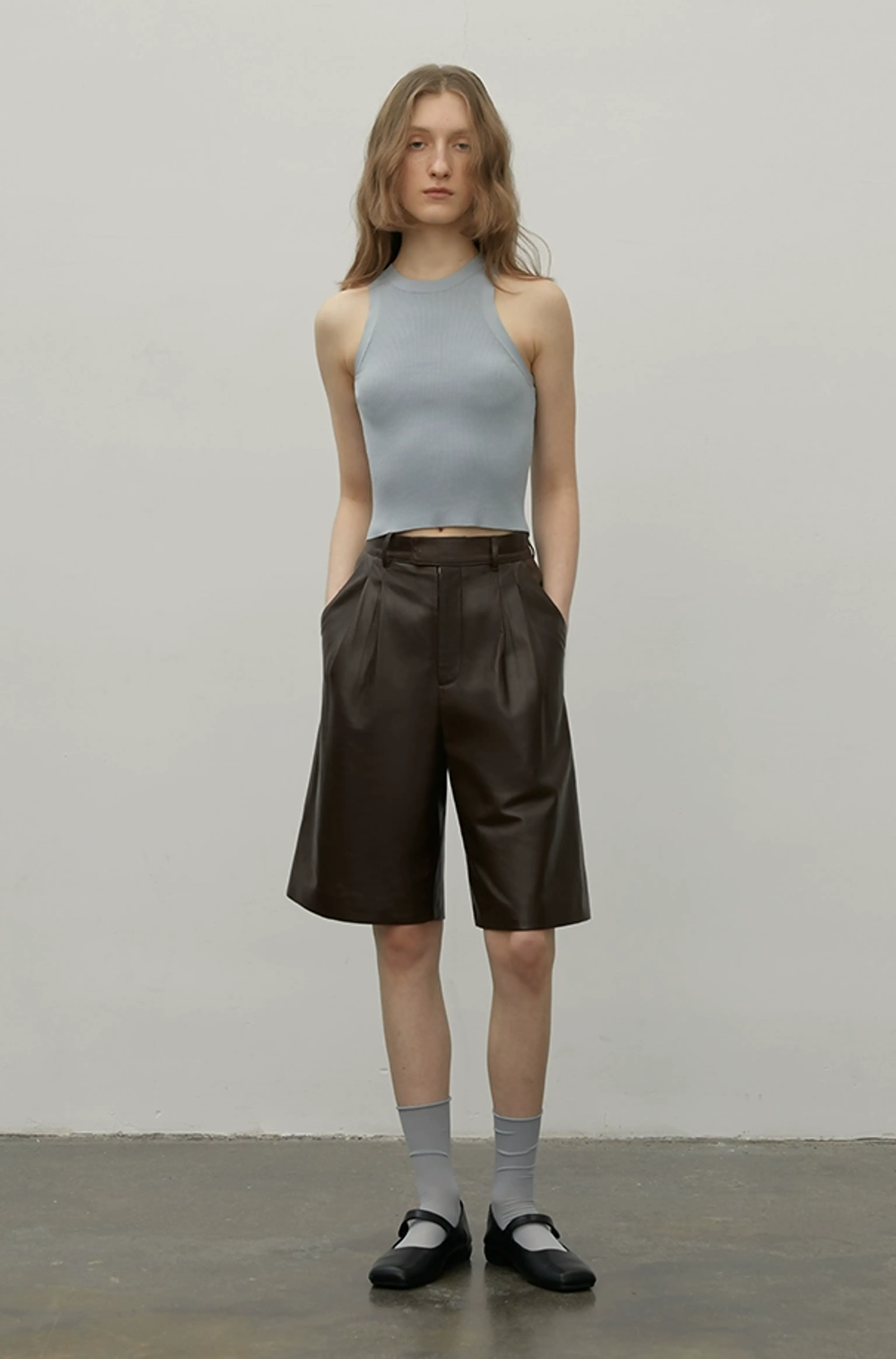 I-Strap Rib Knit Camisole - Image 3