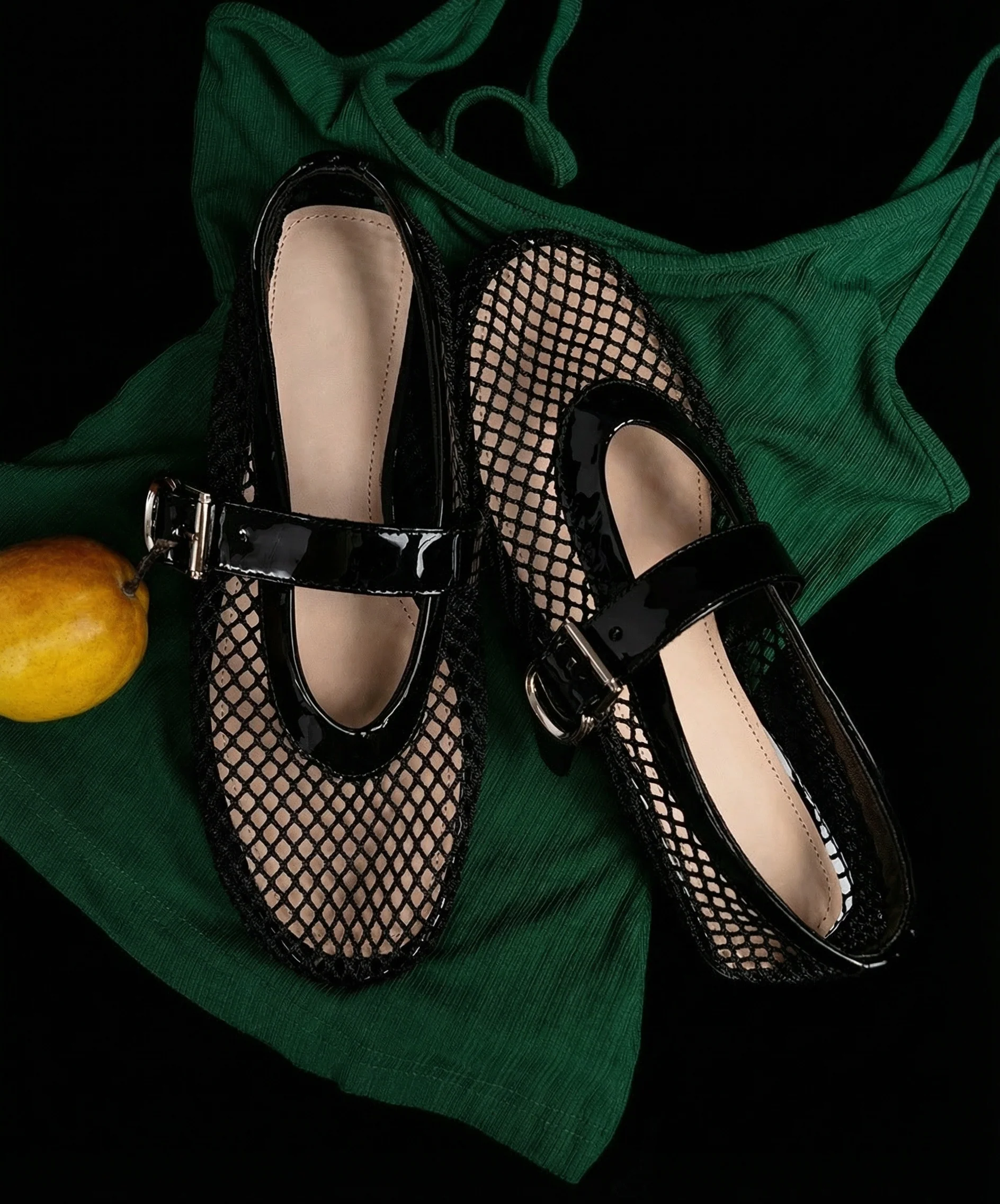 Ice Silk Mesh Mary Jane Flats - Image 11