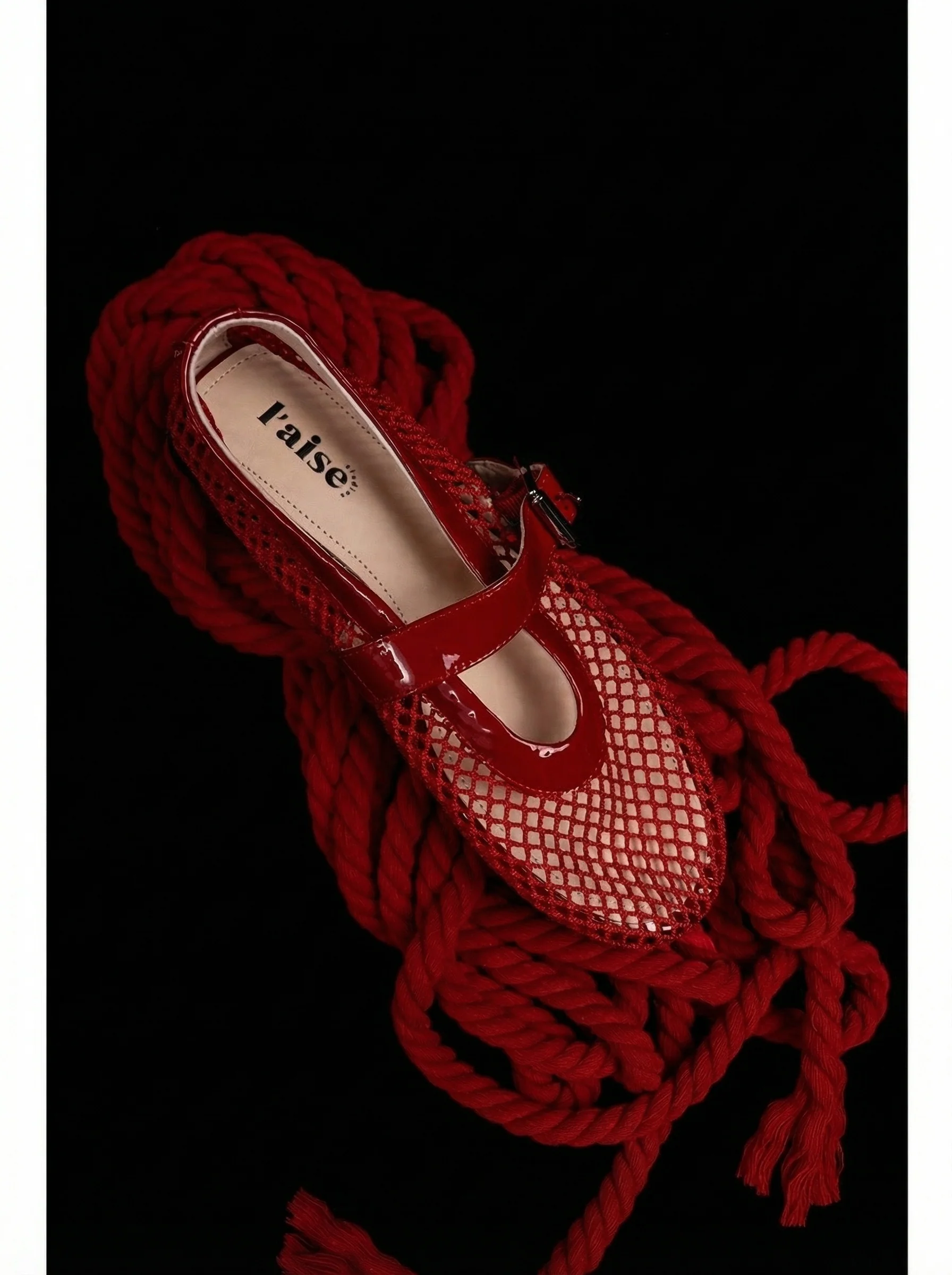 Ice Silk Mesh Mary Jane Flats - Image 6