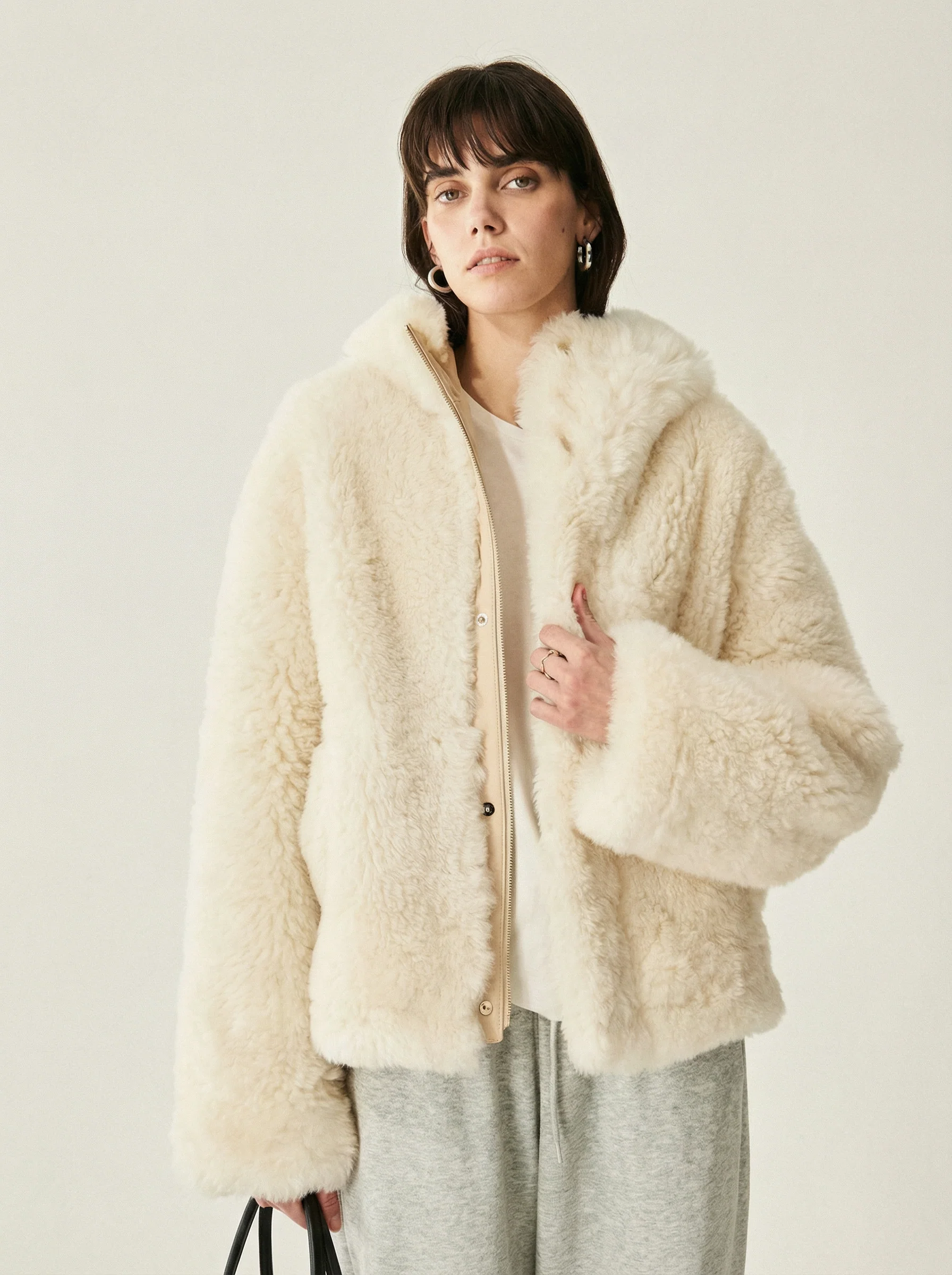 Icelandic Shearling Hooded Jacket - Image 5