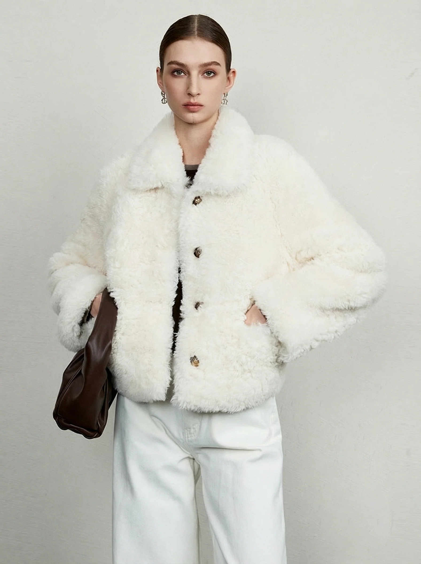 Icelandic Shearling Short Jacket