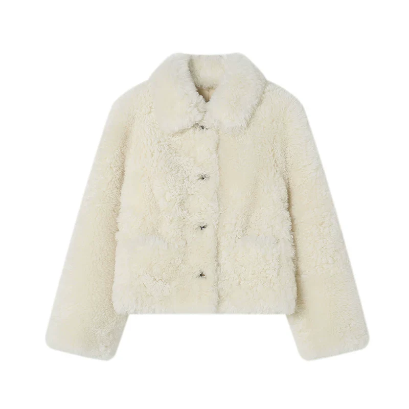 Icelandic Shearling Short Jacket - Image 8