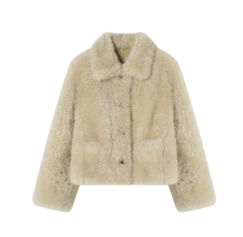 Icelandic Shearling Short Jacket - Image 9