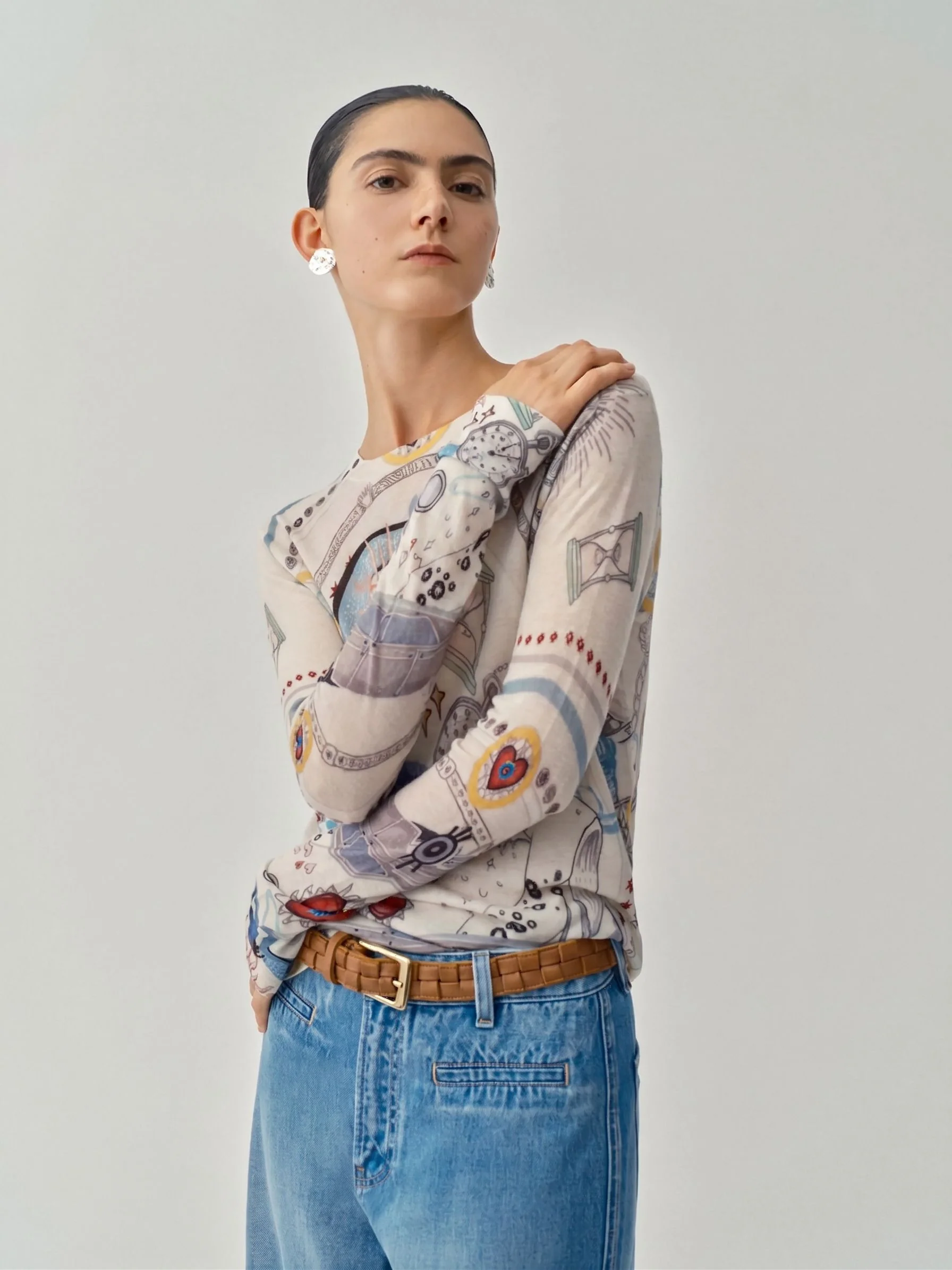 Illustrated Knit Top - Image 5