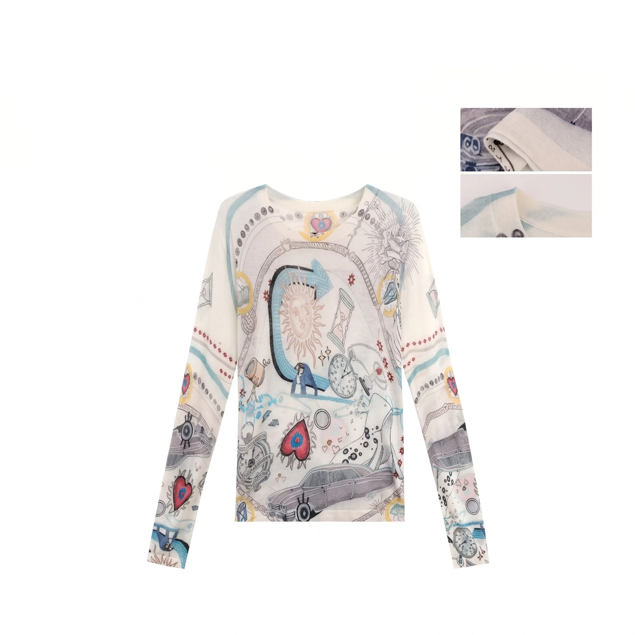 Illustrated Knit Top - Image 6