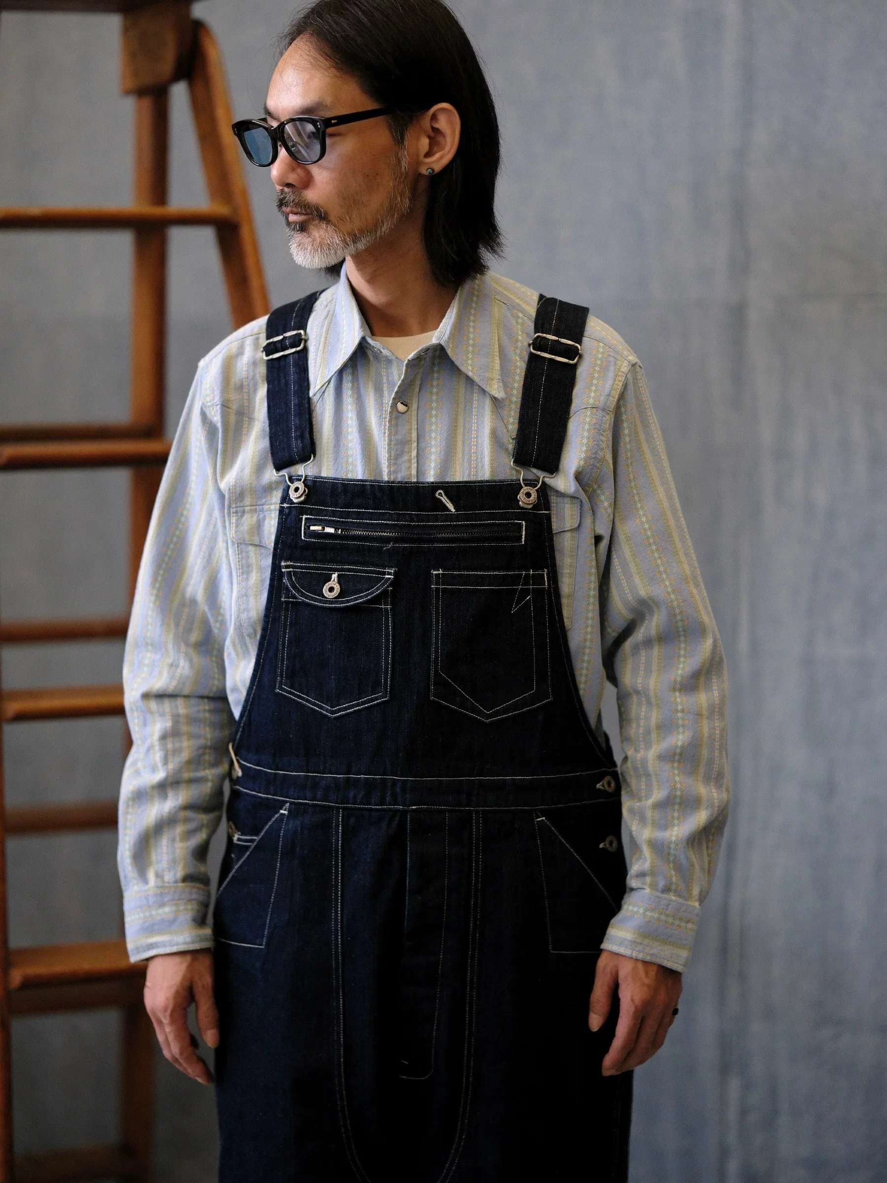 Indigo Denim Overalls - Image 2