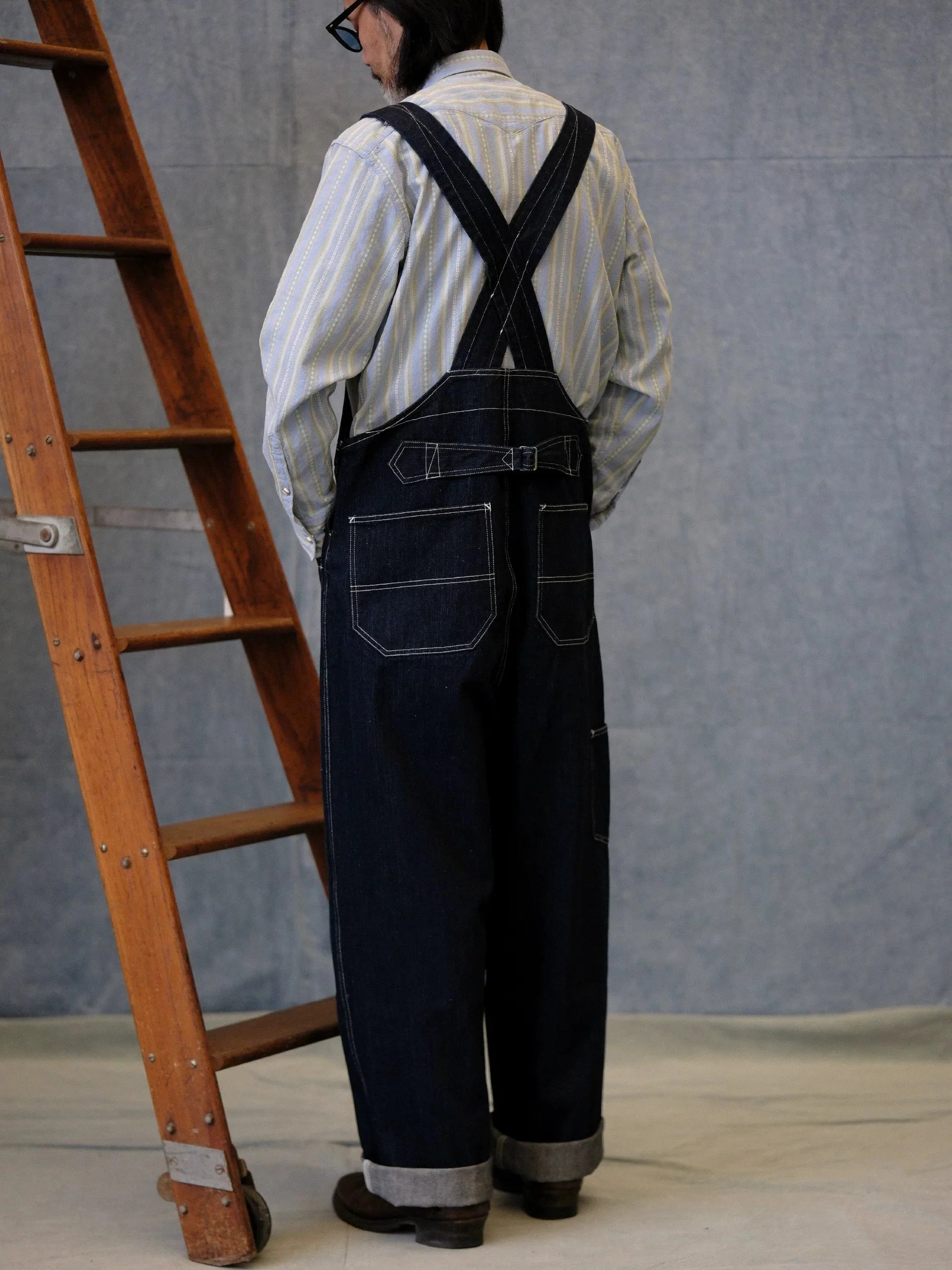 Indigo Denim Overalls - Image 3