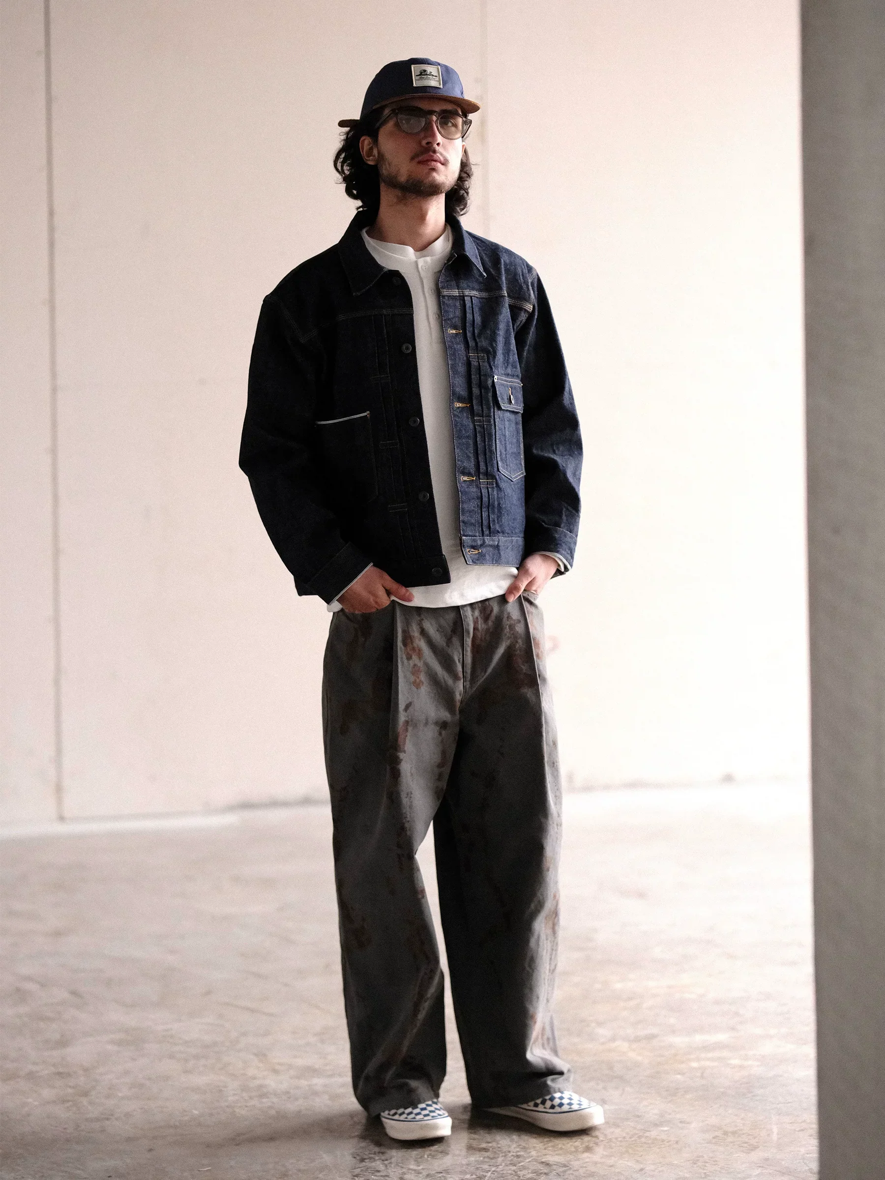 Indigo Denim Work Jacket - Image 2