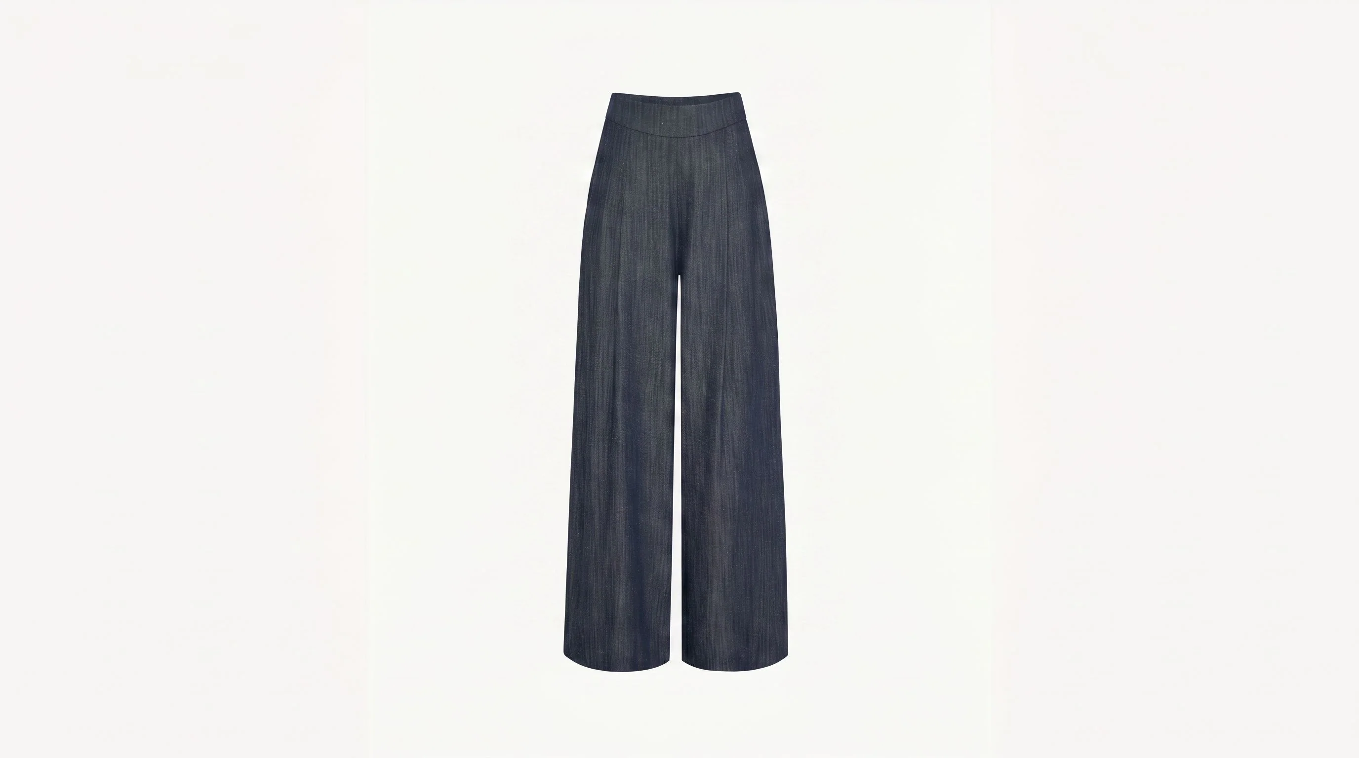 Indigo Pleated Trousers - Image 4