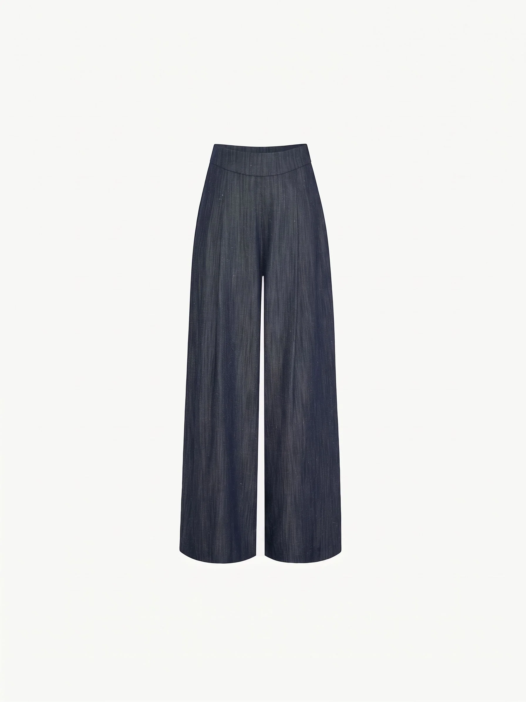 Indigo Pleated Trousers - Image 5