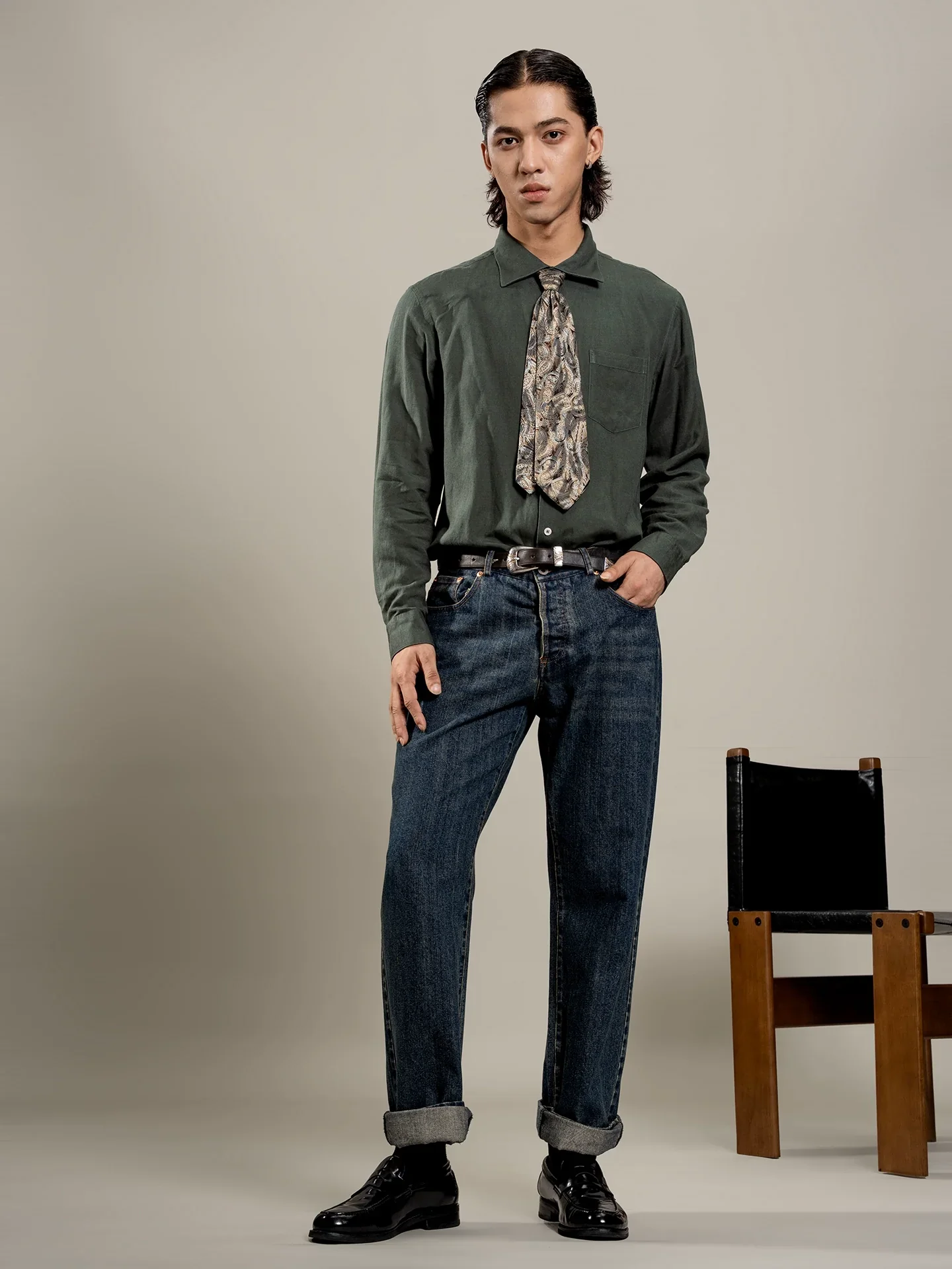 Indigo Straight-Leg Jeans - Image 2