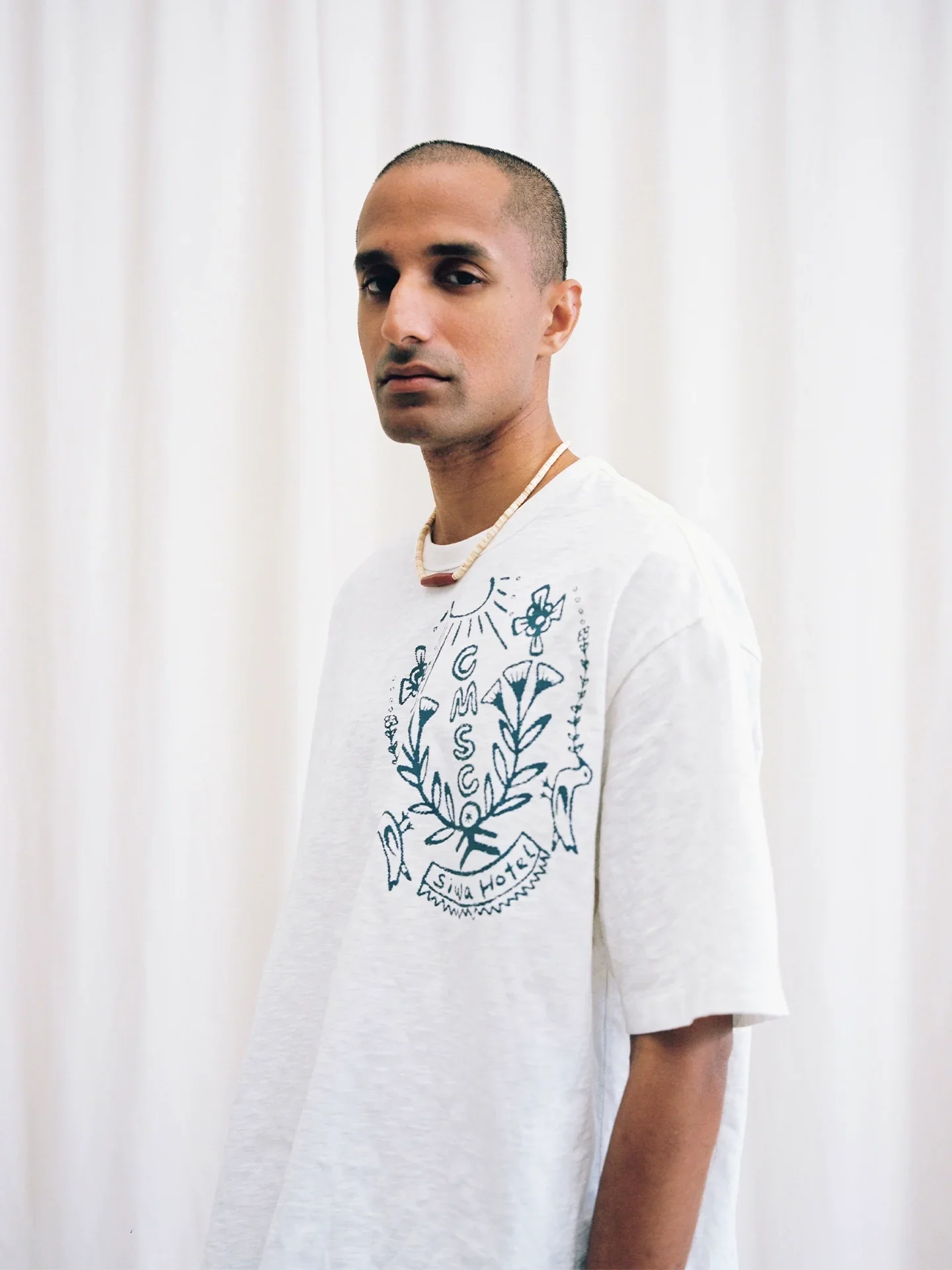 Initials Crest Cotton Tee - Image 3