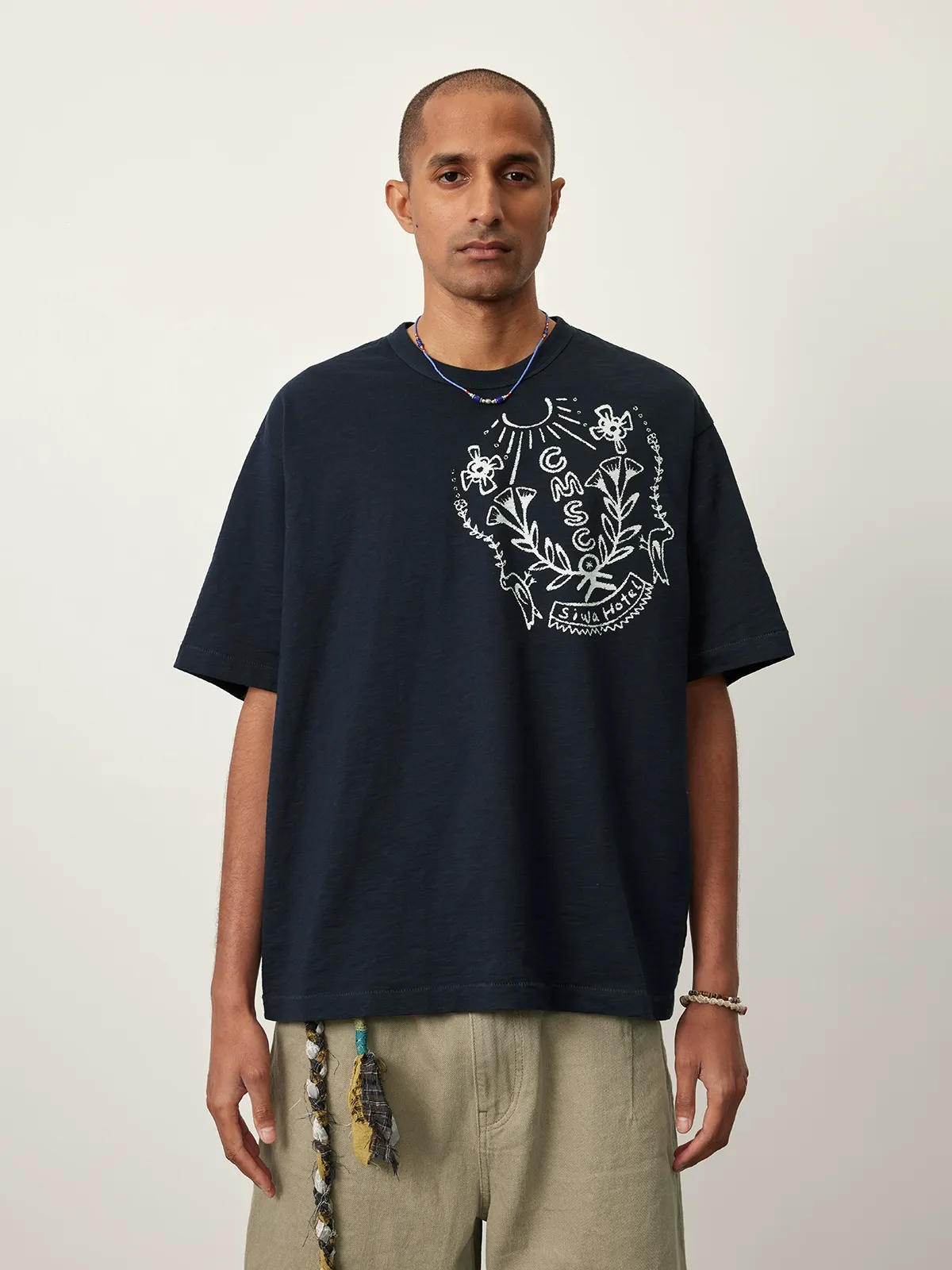 Initials Crest Cotton Tee - Image 5
