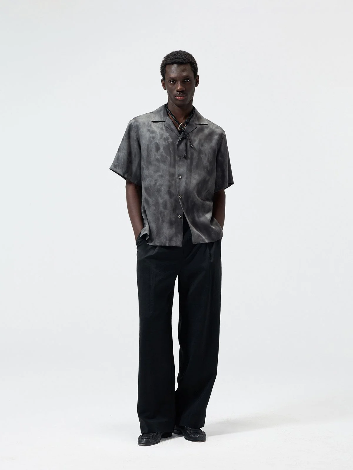 Ink Print Camp Shirt