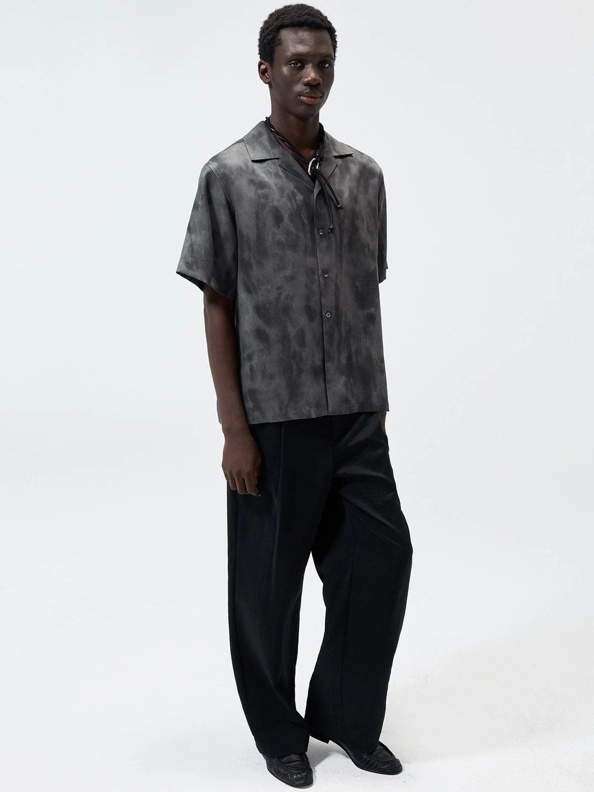 Ink Print Camp Shirt - Image 2
