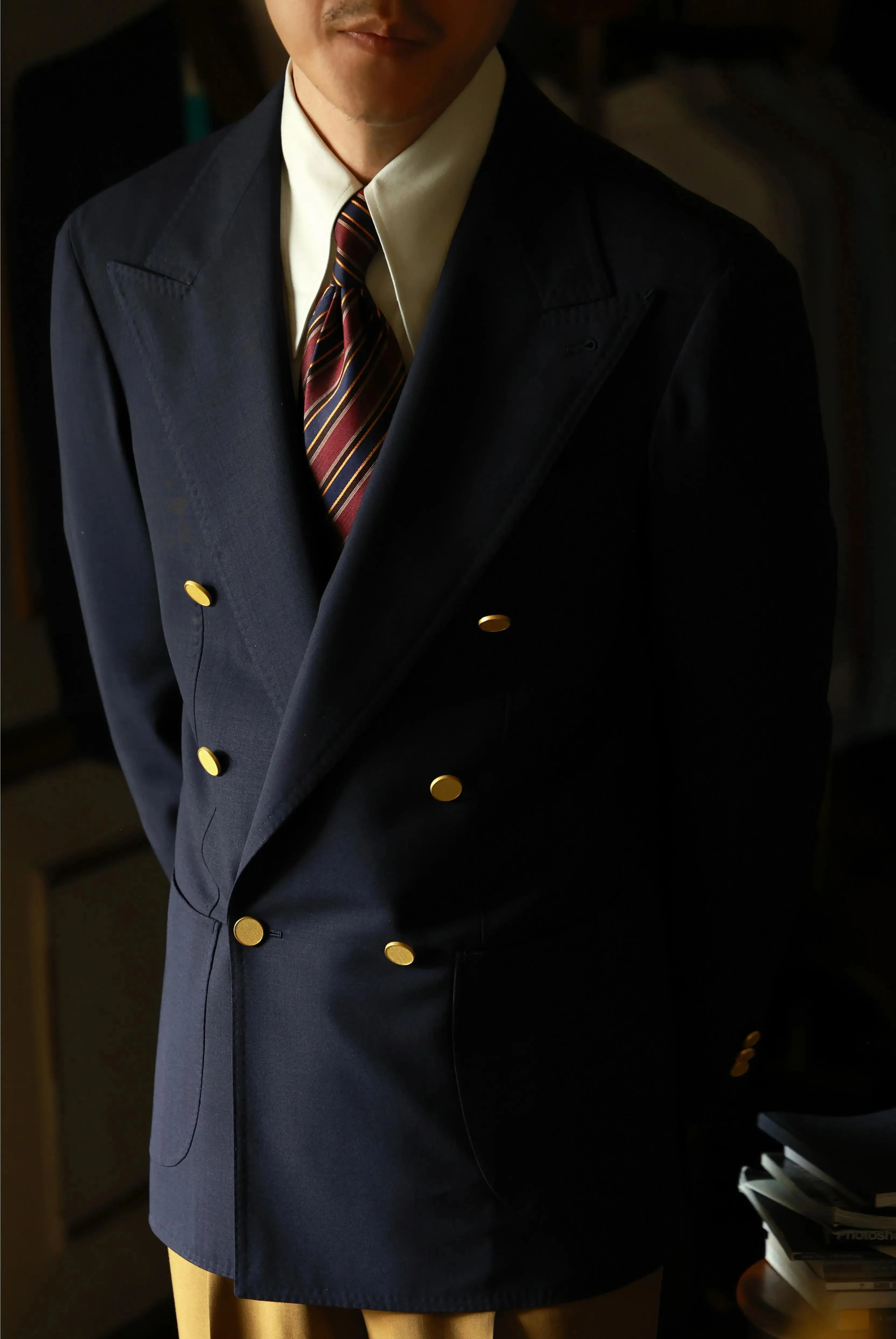 Ink Sea Blue Double-Breasted Suit - Image 2