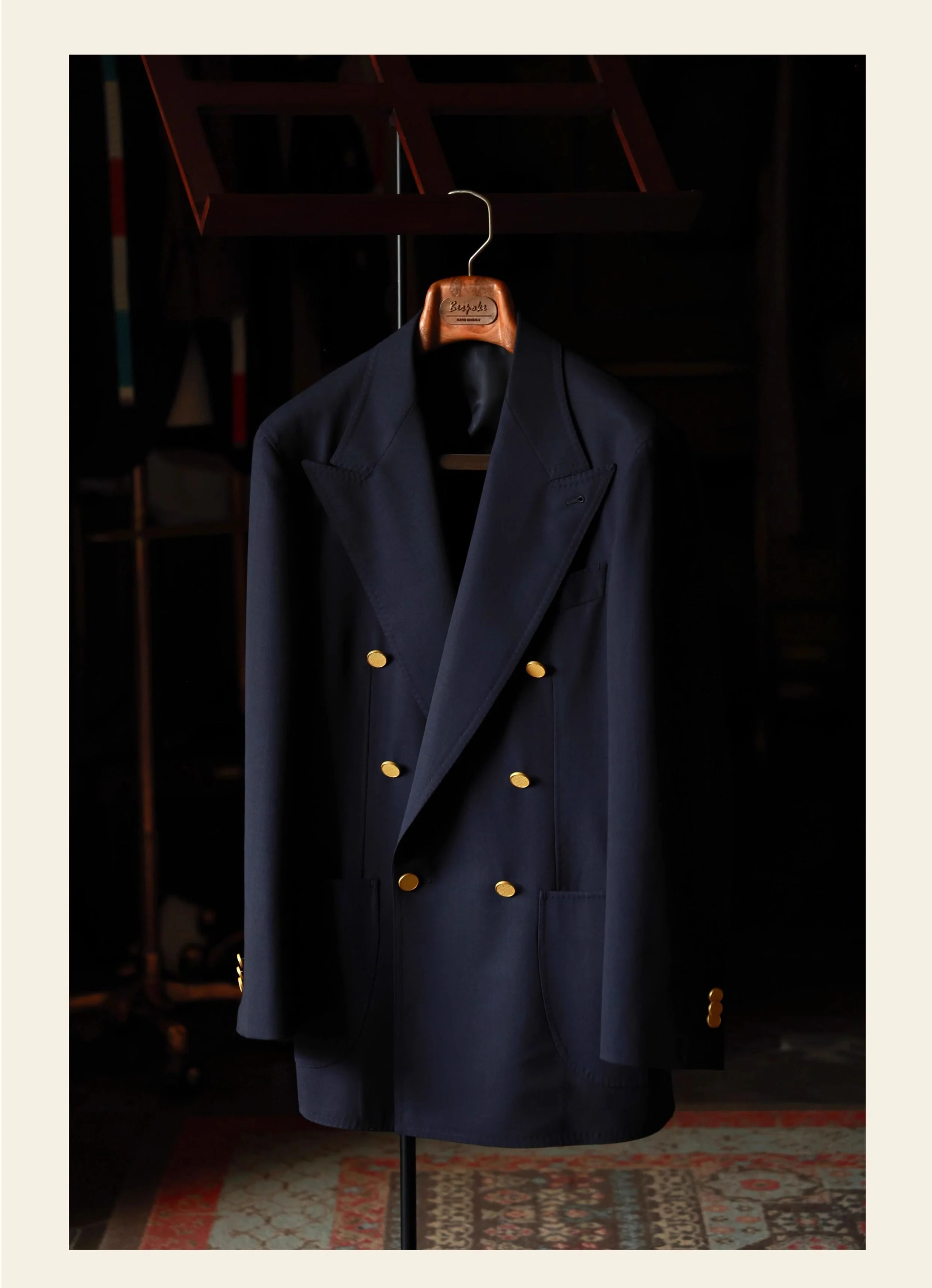 Ink Sea Blue Double-Breasted Suit - Image 6