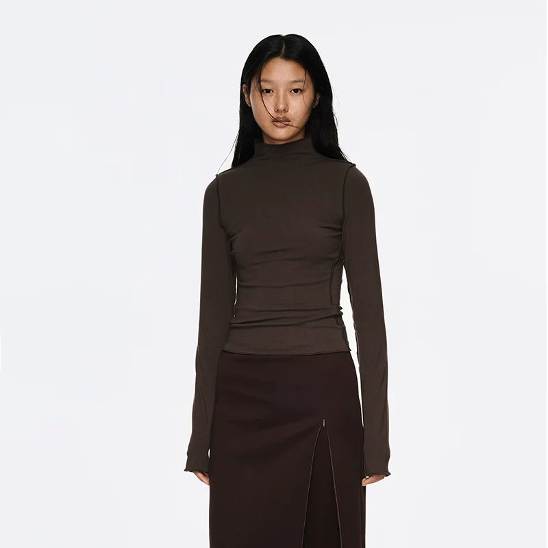 Inside-Out Contrast Knit Top - Image 7