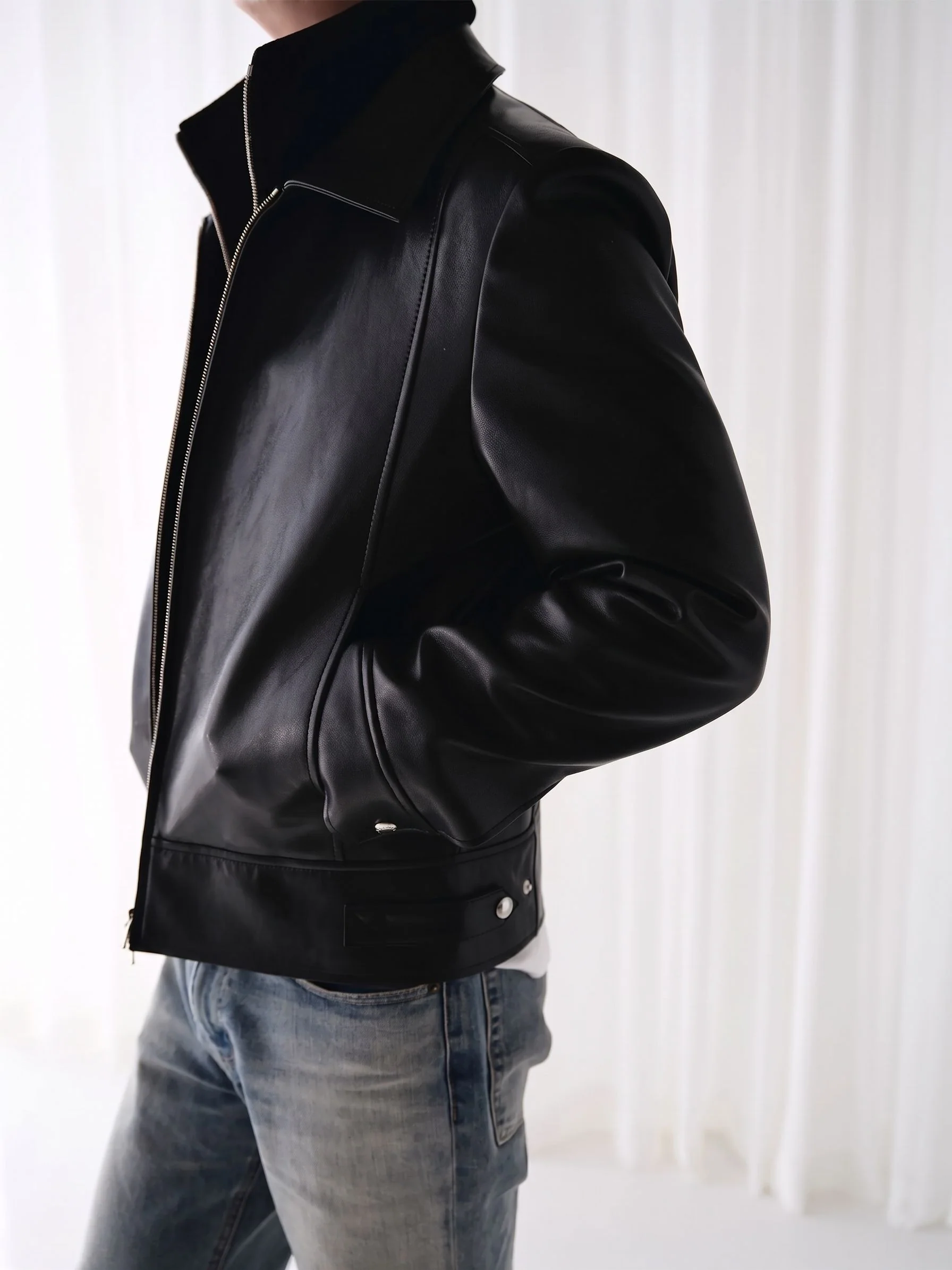 Insulated Leather Jacket - Image 2