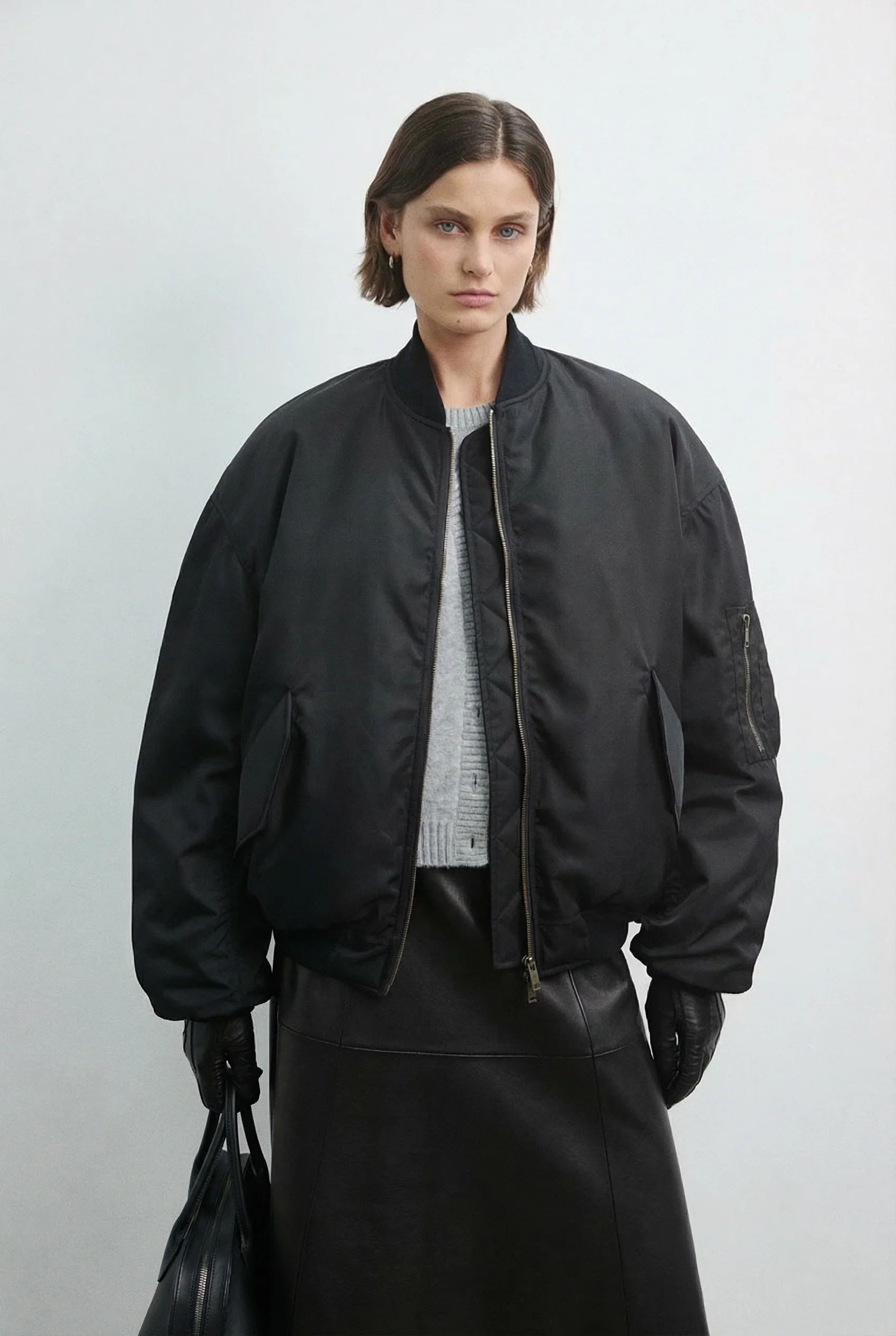 Insulated Nylon Bomber - Image 2