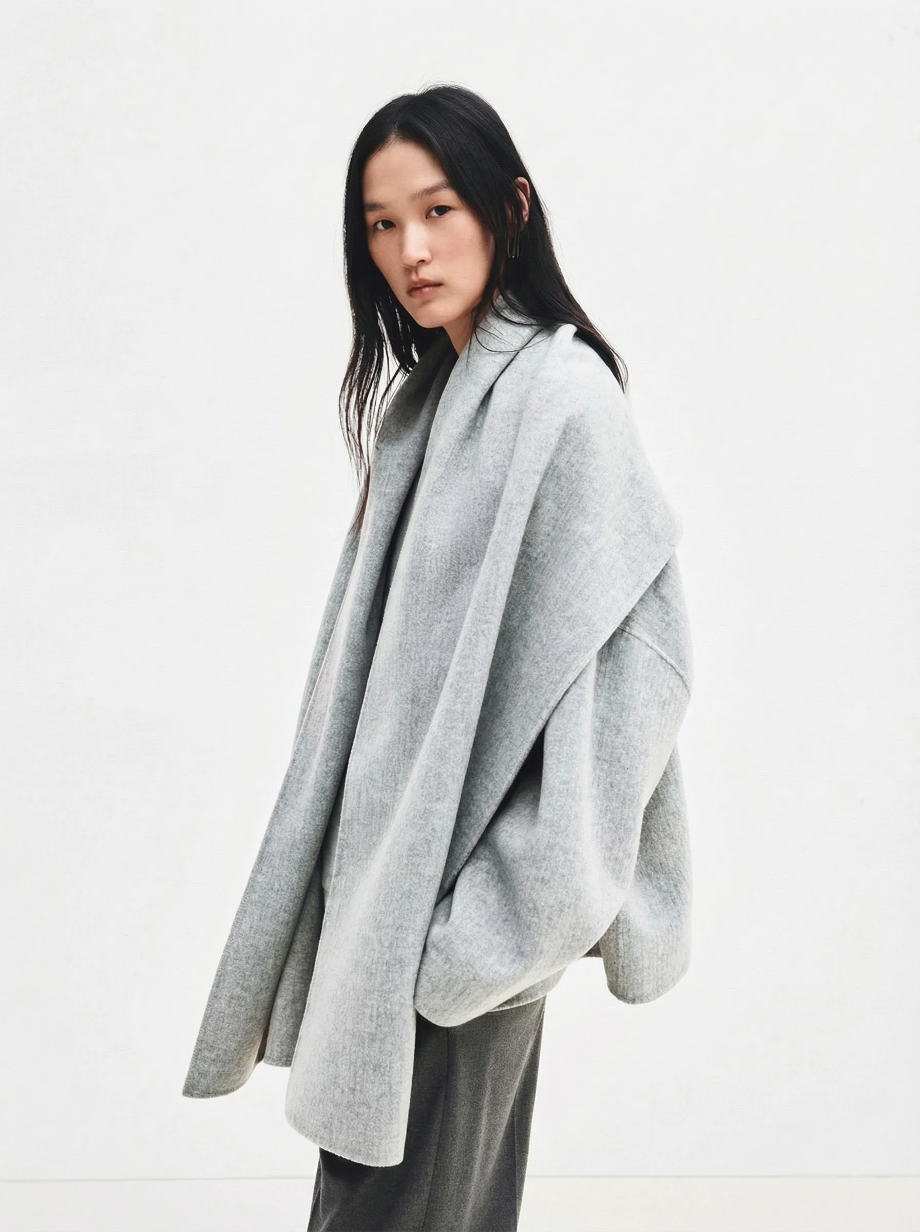 Integrated Scarf Jacket - Image 4