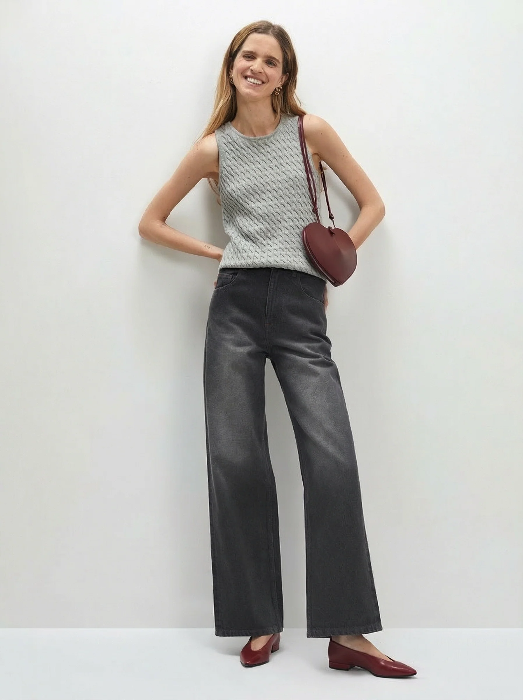 Iris Cable Knit Vest - Image 2