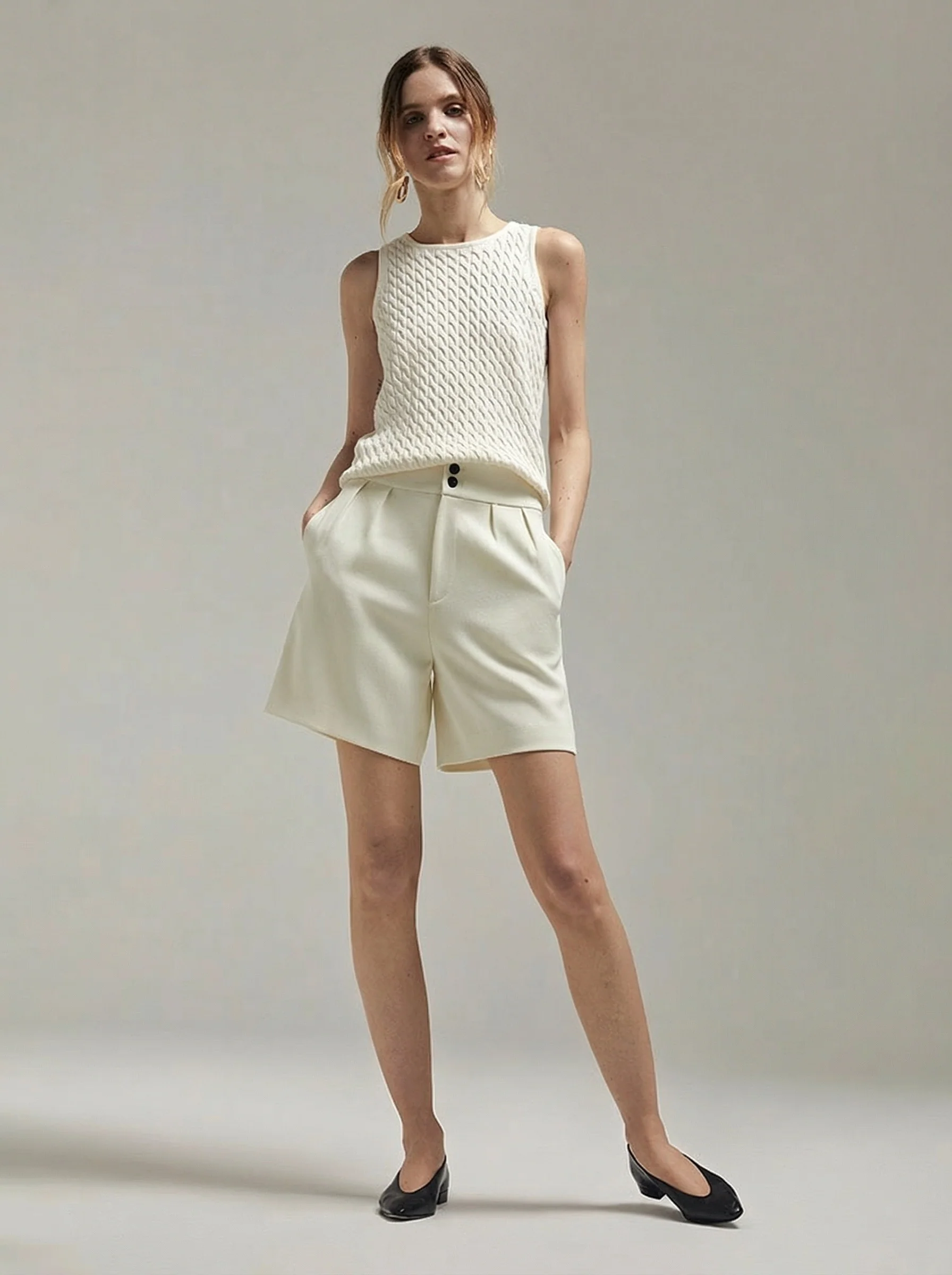 Iris Cable Knit Vest - Image 3