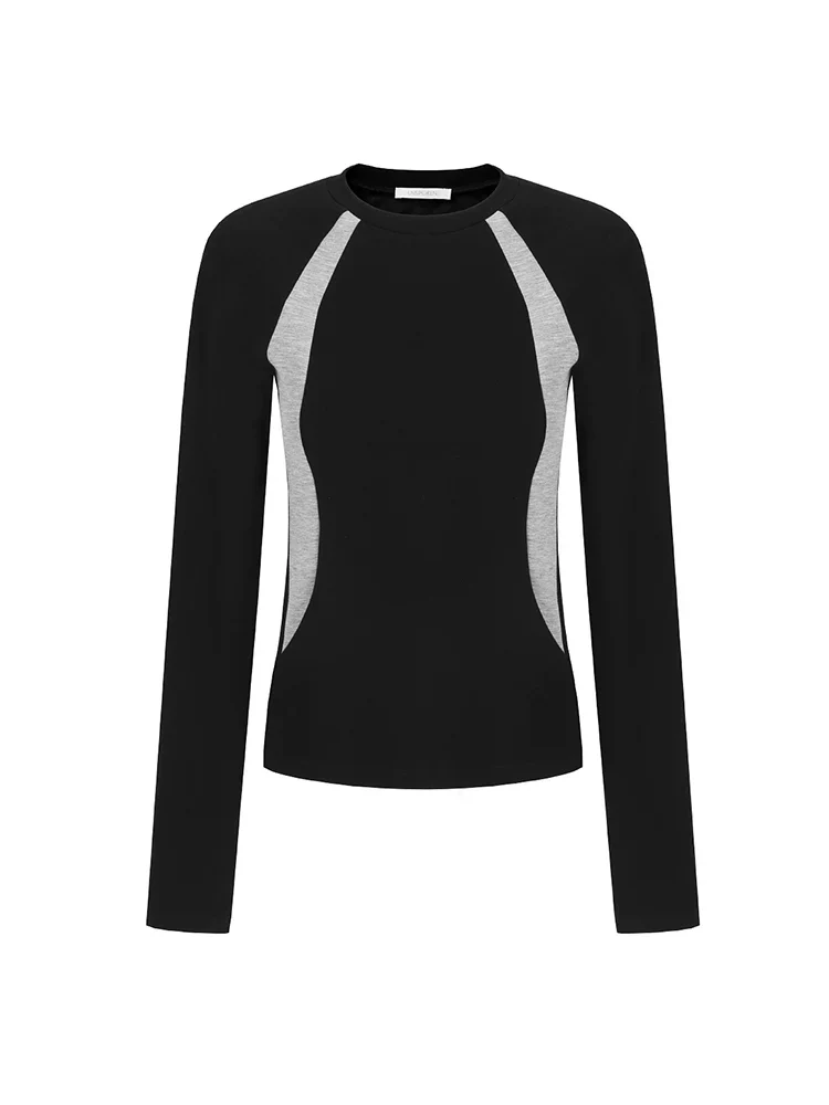 Irregular Contrast Knit Top - Image 4