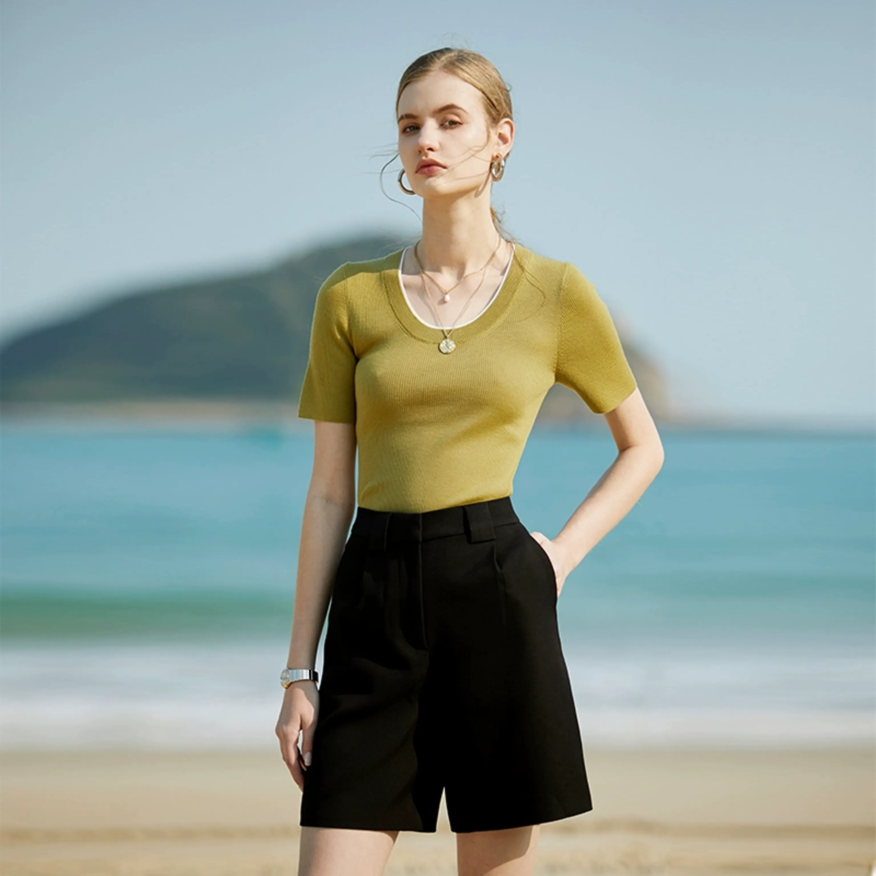 Italian Acetate Bermuda Shorts - Image 4