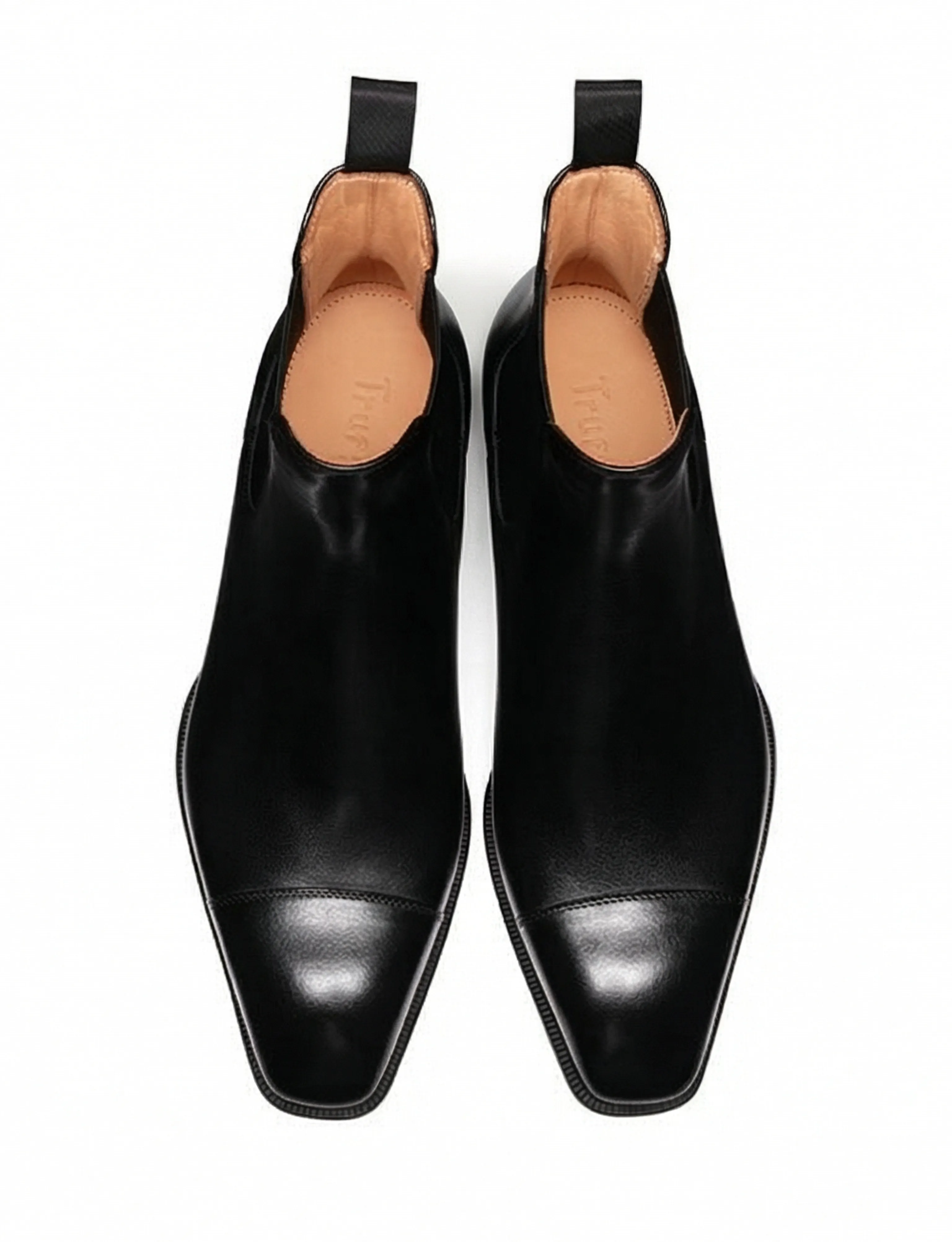Italian Calf Leather Cap-Toe Chelsea Boots - Image 3