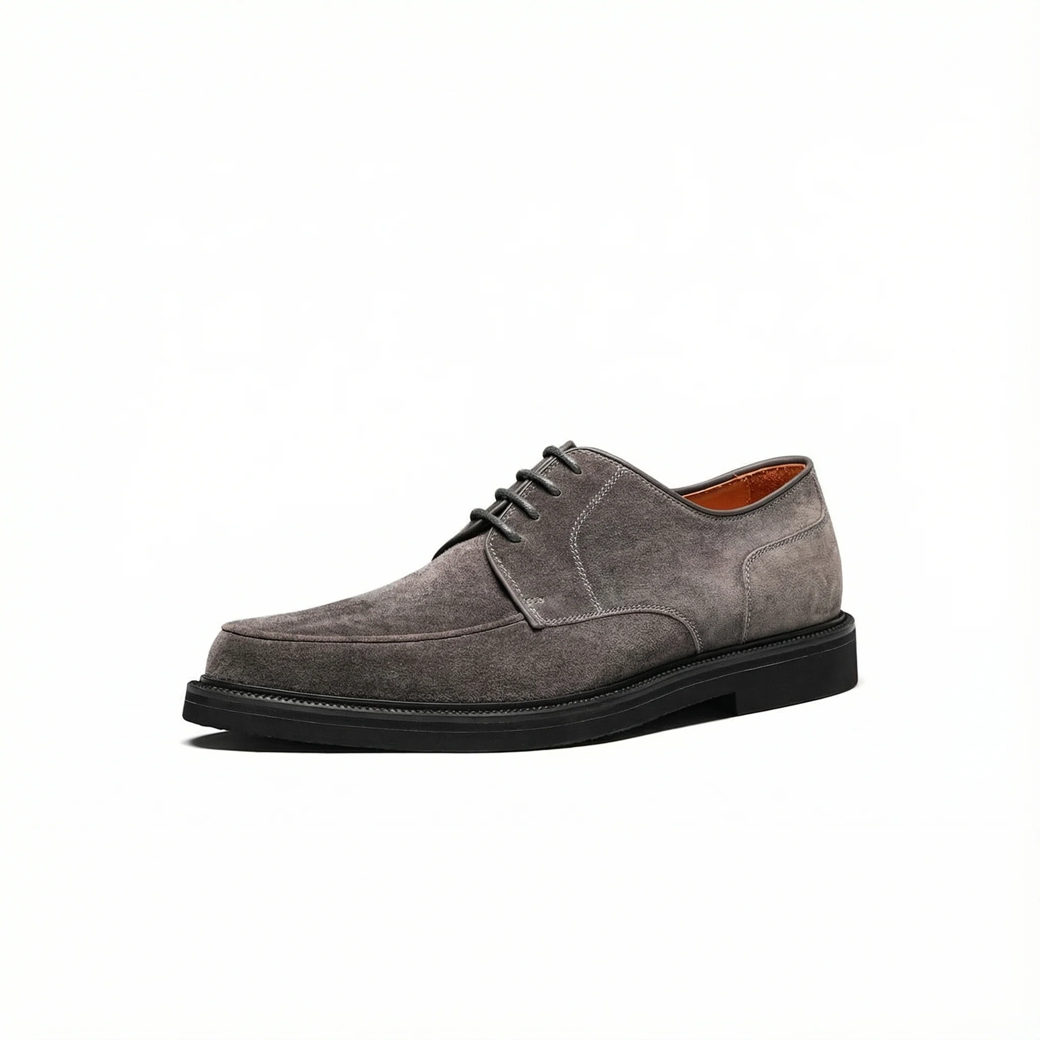 Italian Calf Suede Apron-Toe Derby - Image 3