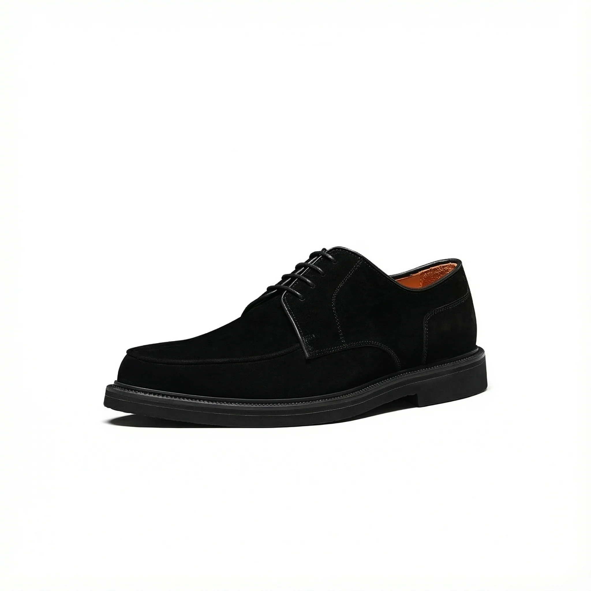 Italian Calf Suede Apron-Toe Derby - Image 5