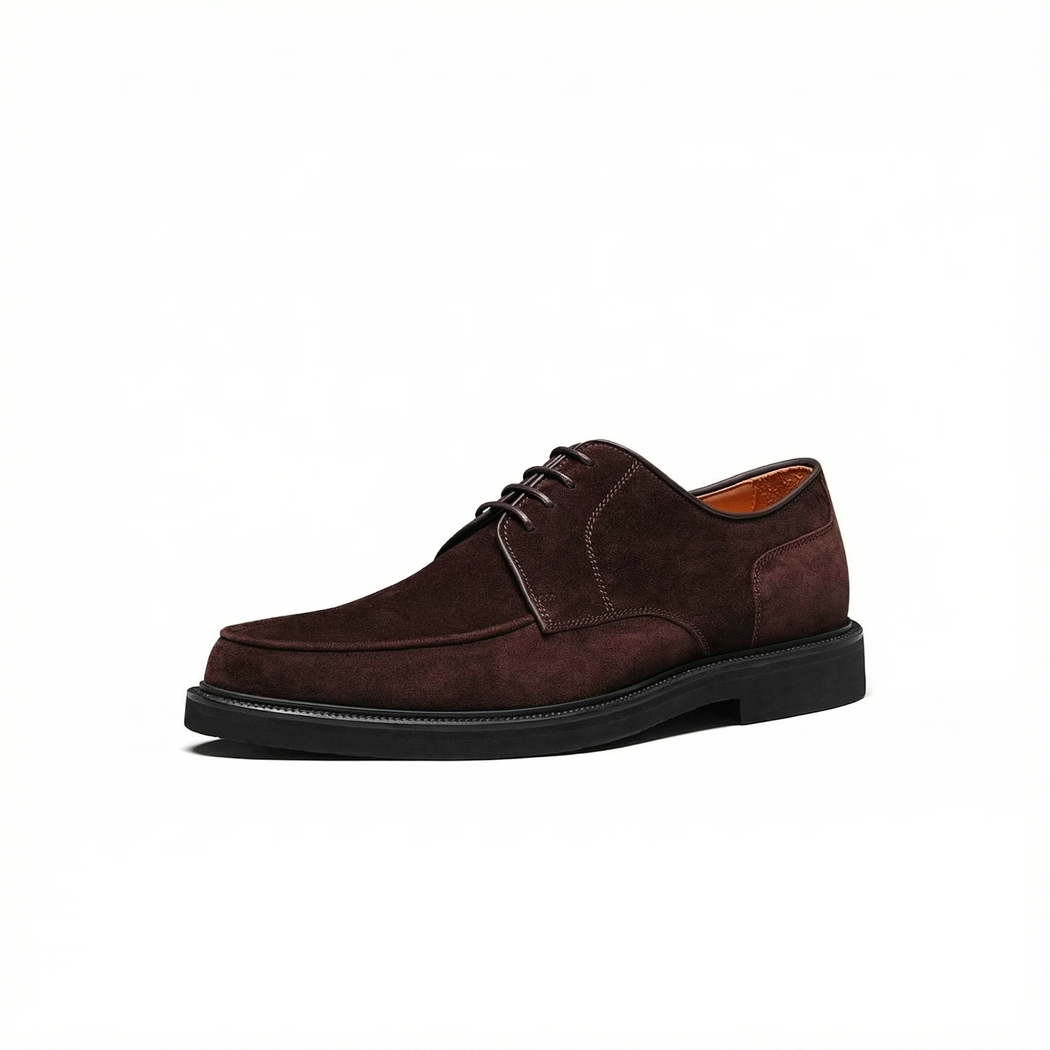 Italian Calf Suede Apron-Toe Derby - Image 6