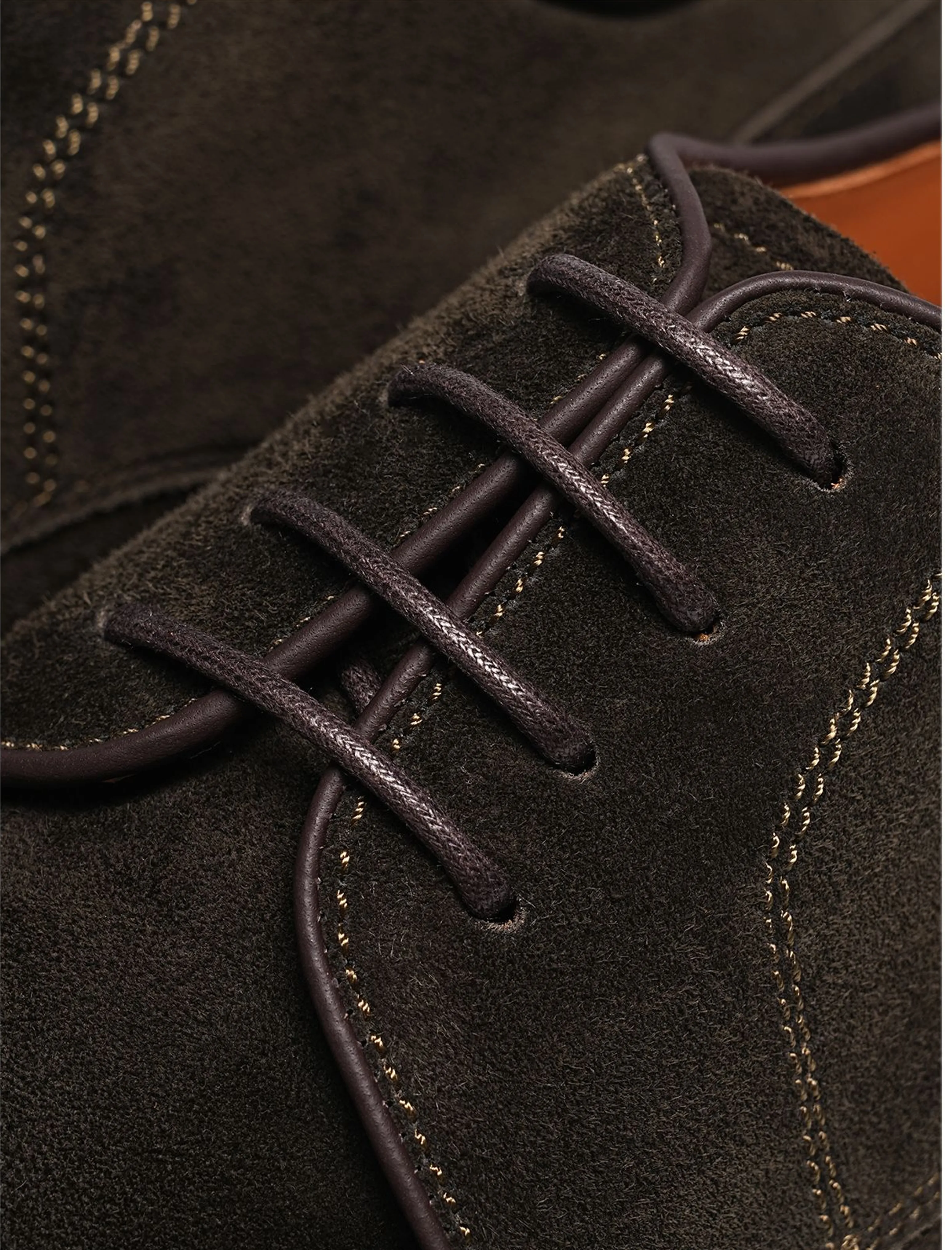 Italian Calf Suede Apron-Toe Derby - Image 8
