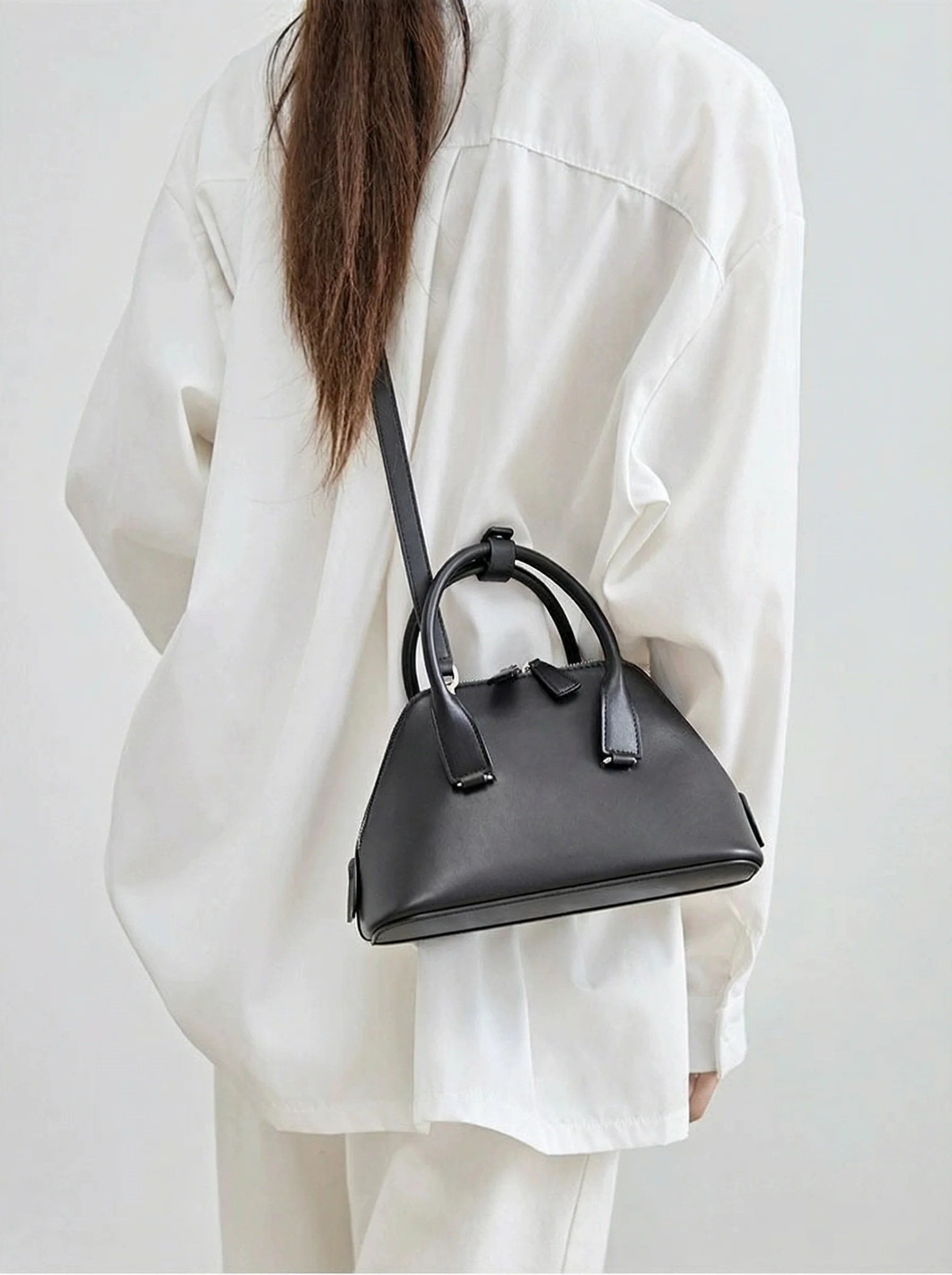 Italian Calfskin Mini Shell Bag - Image 3