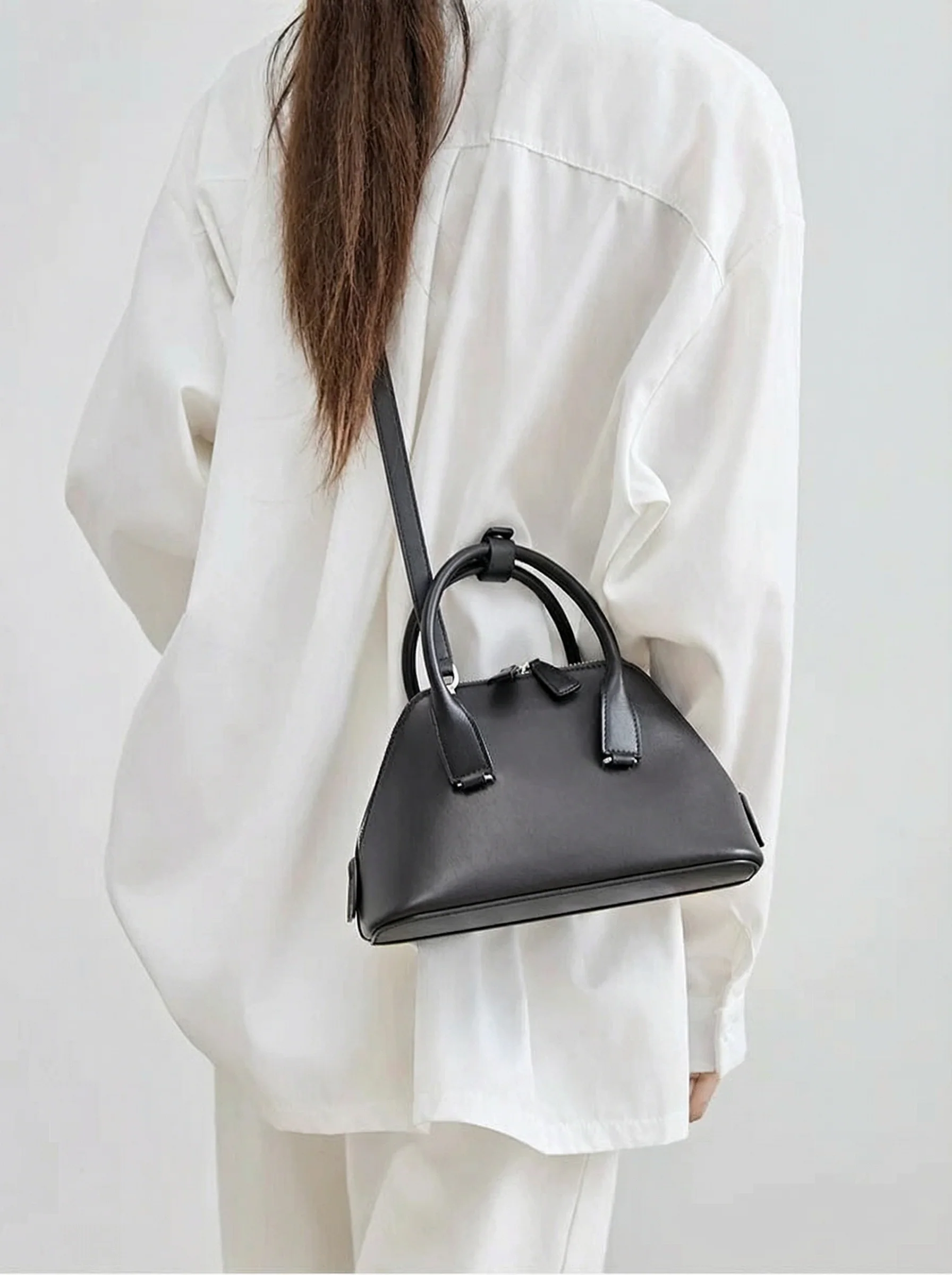Italian Calfskin Mini Shell Bag - Image 4