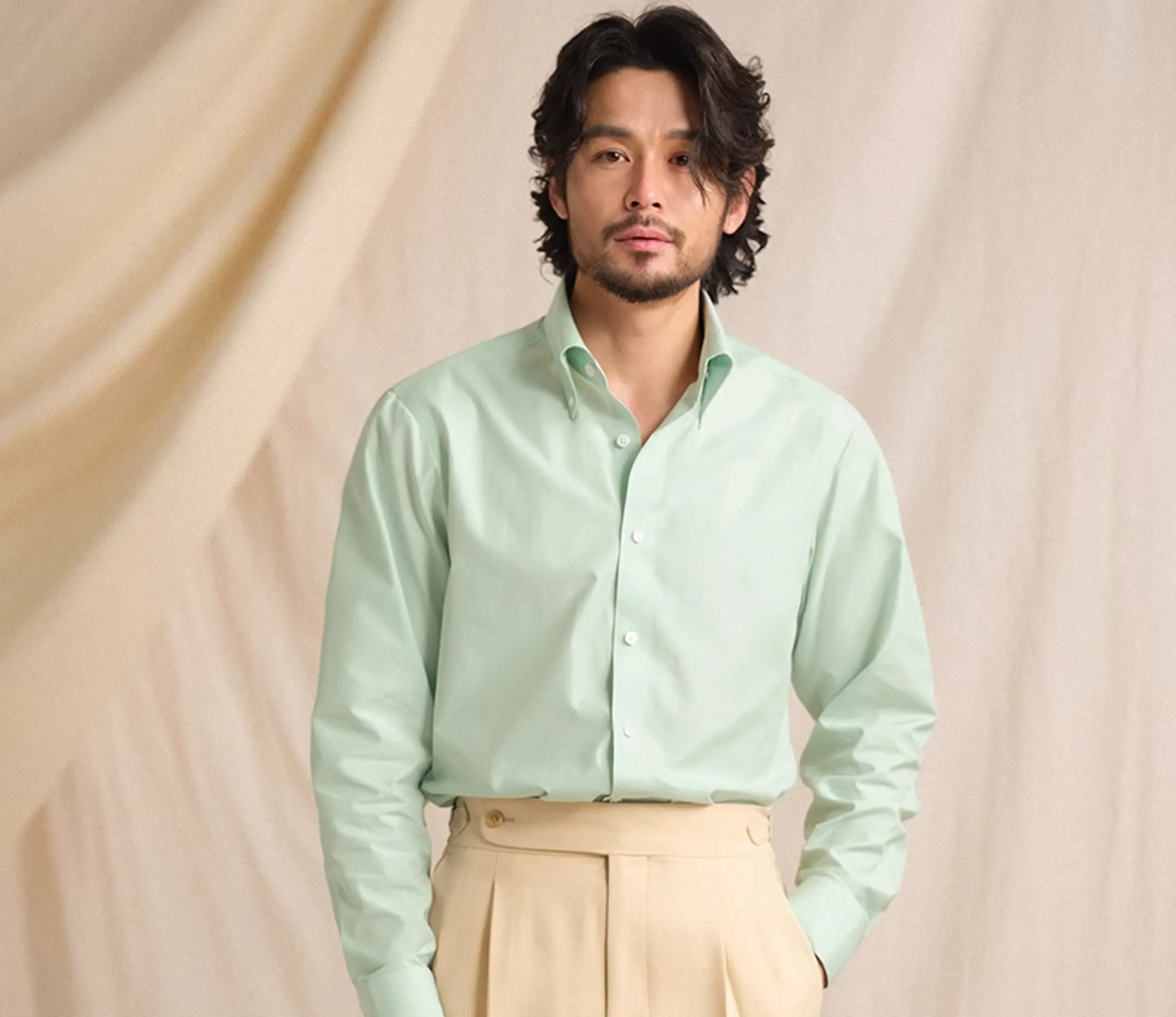 Italian Cotton Modal Dress Shirt - Image 10