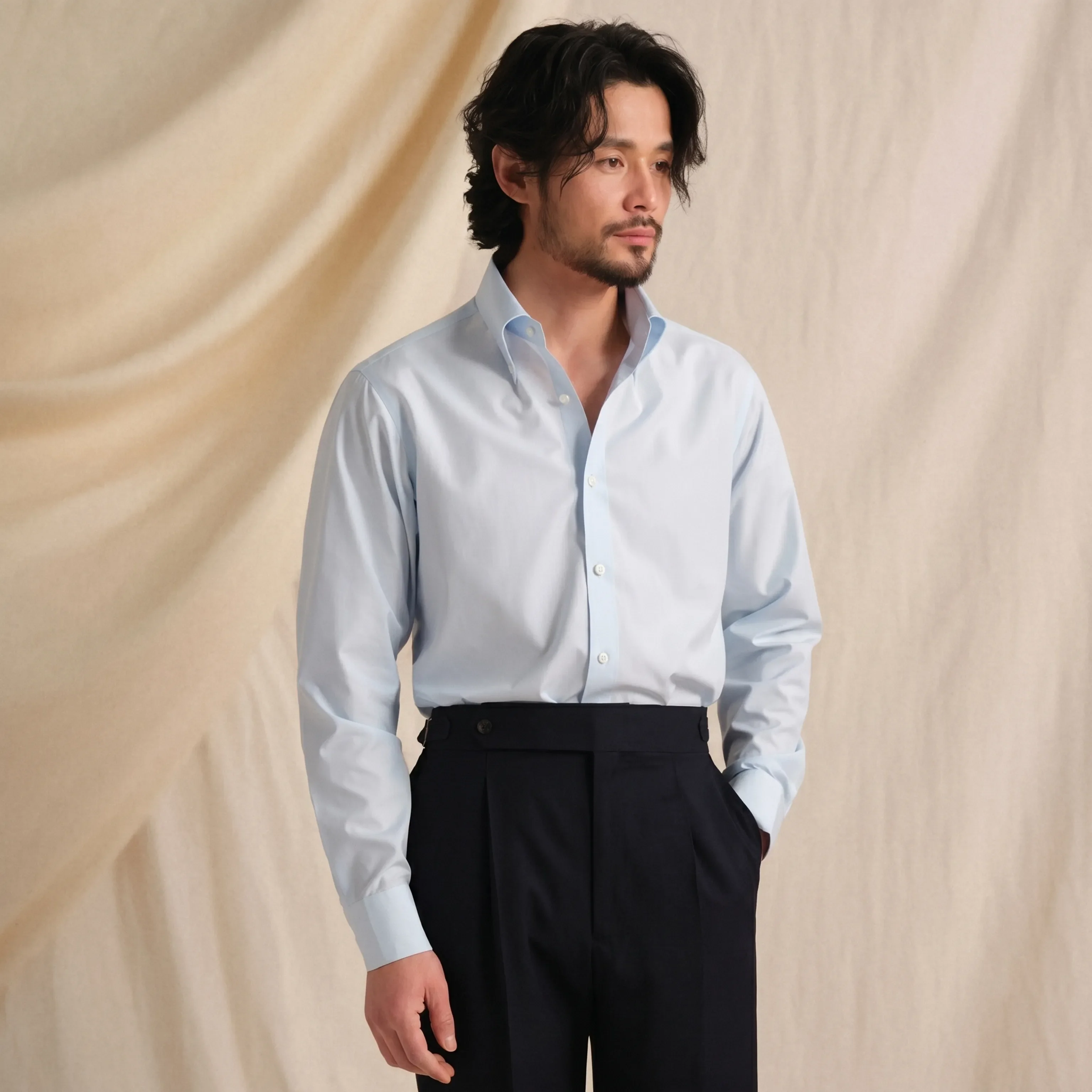 Italian Cotton Modal Dress Shirt - Image 11
