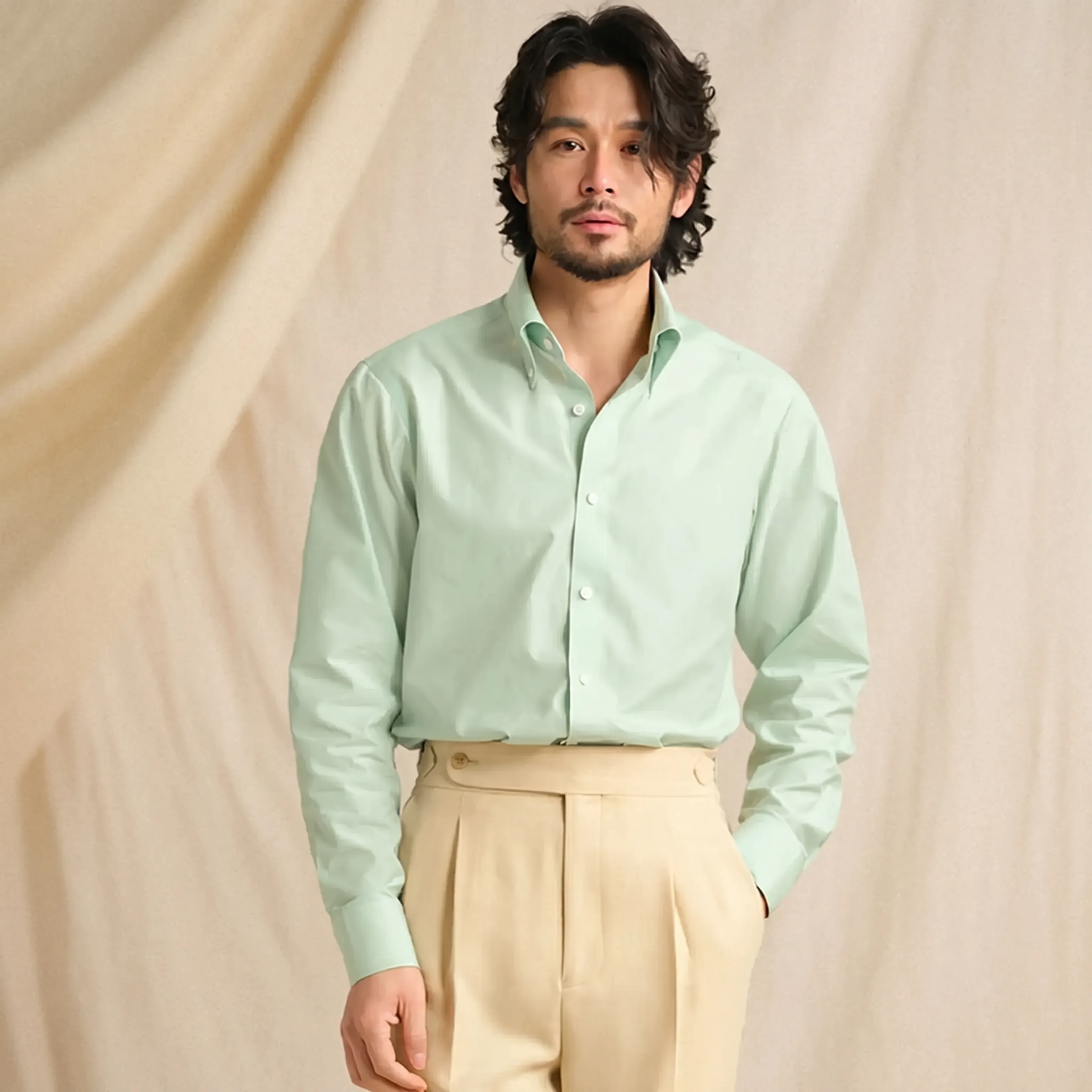 Italian Cotton Modal Dress Shirt - Image 12