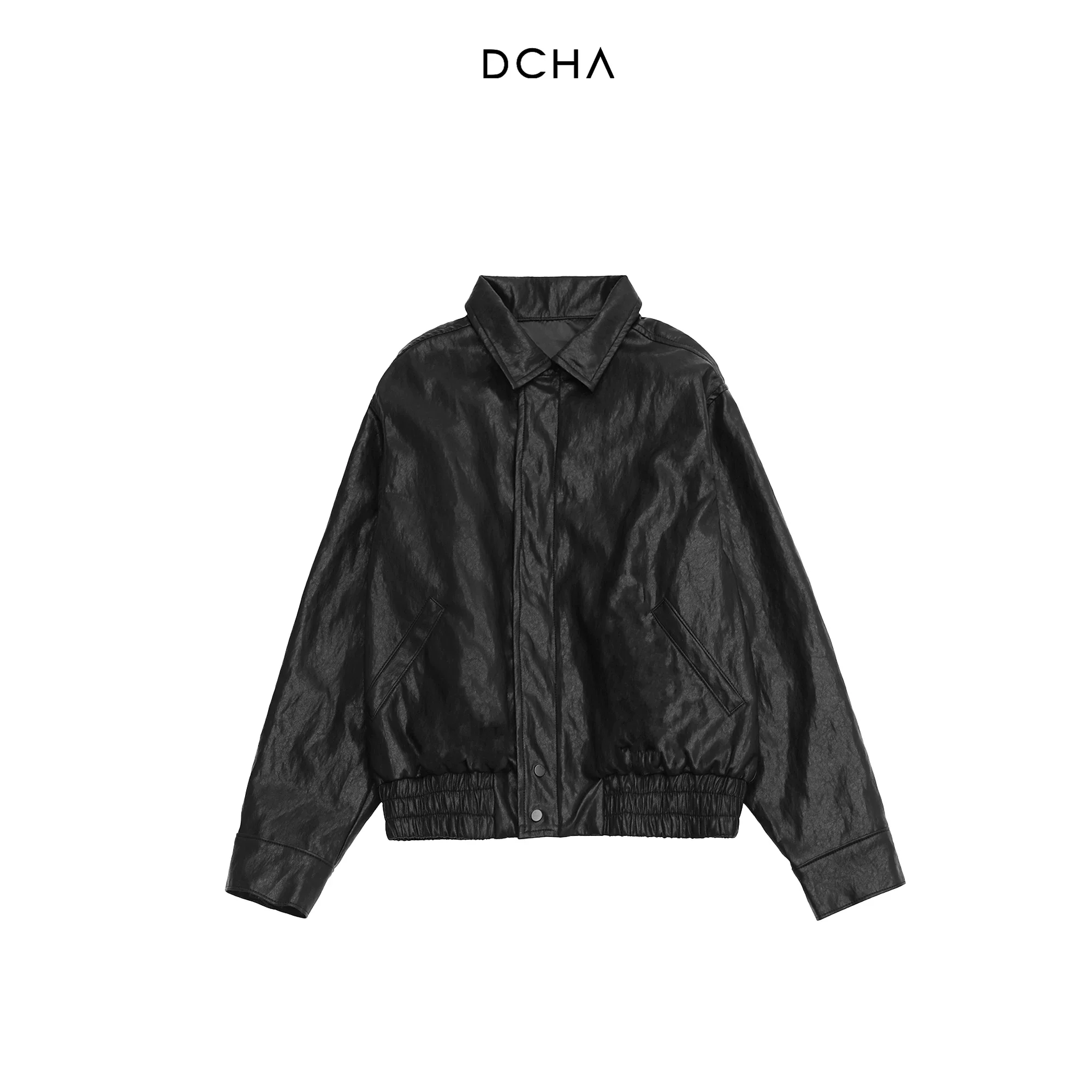 Italian Eco Faux Leather Blouson Jacket - Image 7