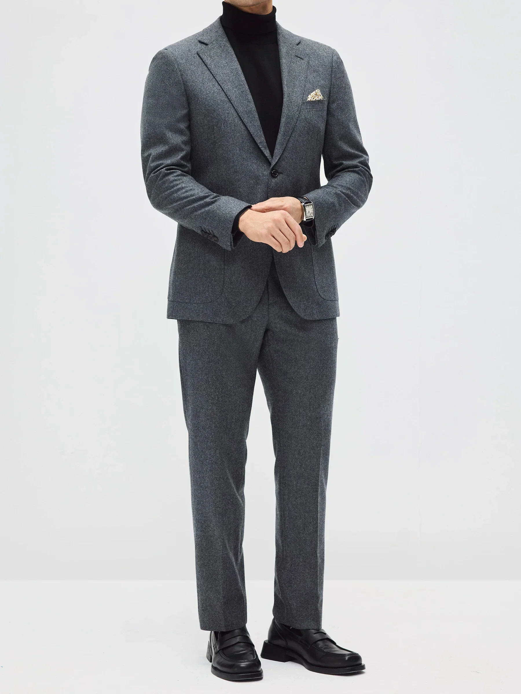 Italian Flannel Wool Suit - Image 3