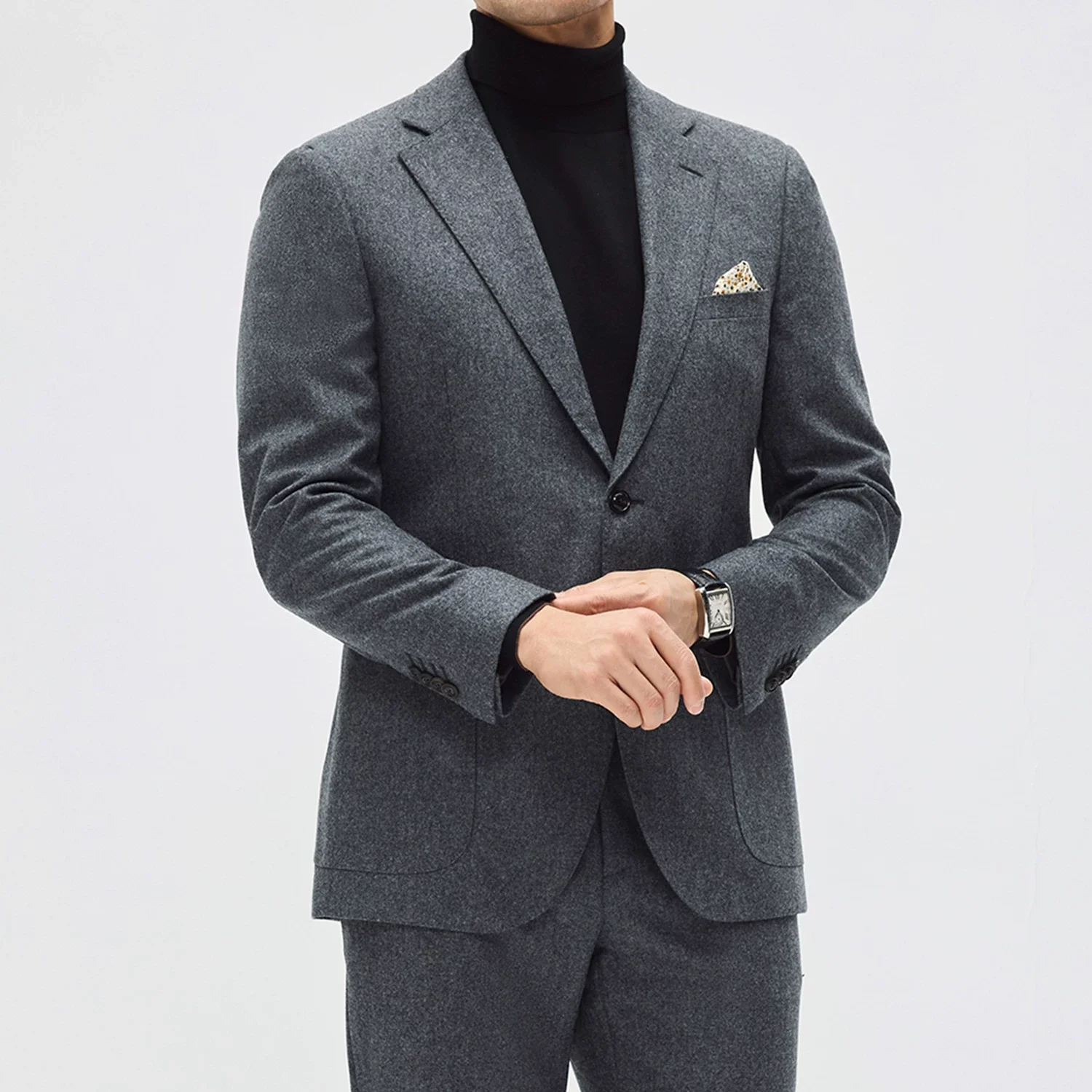 Italian Flannel Wool Suit - Image 4