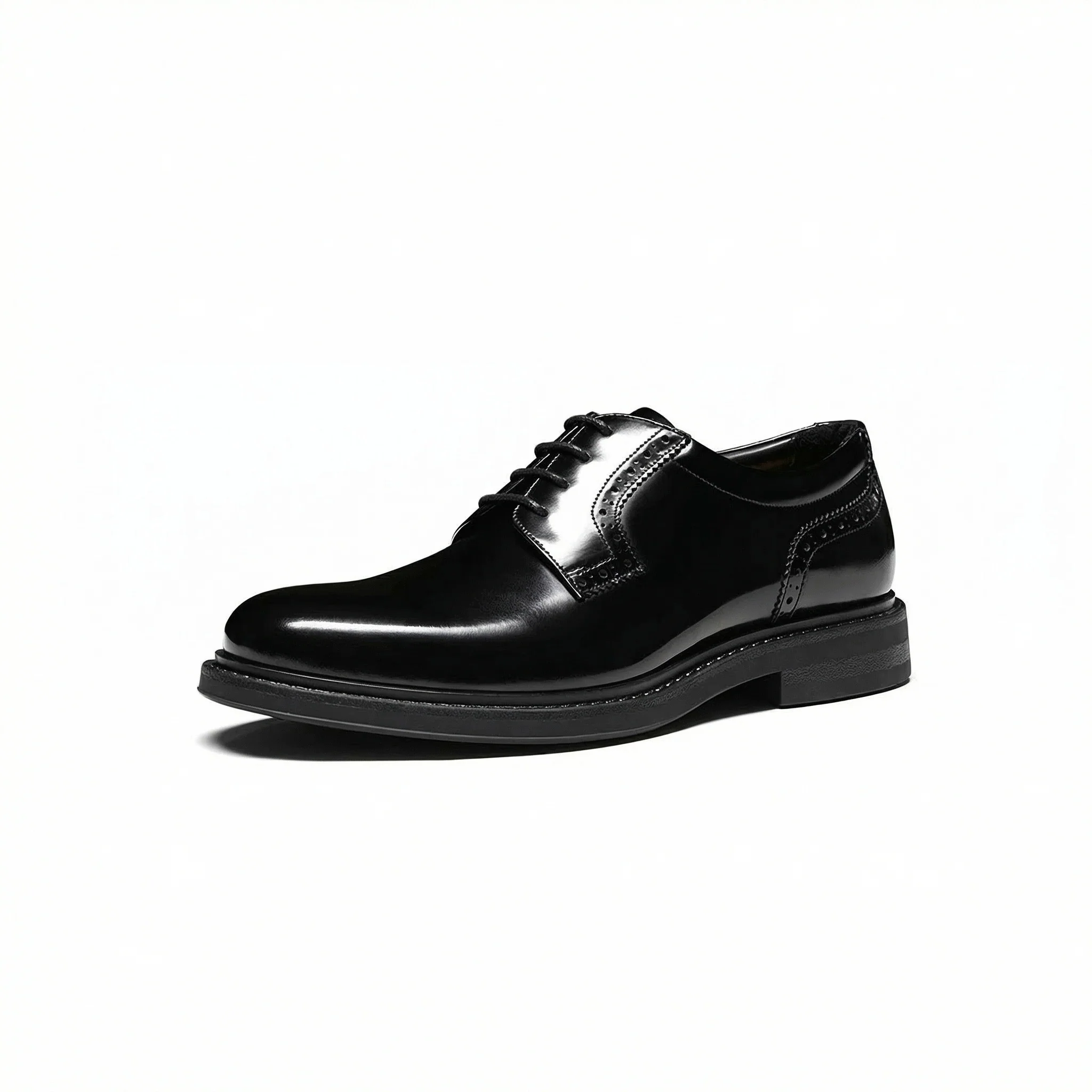 Italian Leather Box Calf Plain-Toe Derby - Image 2
