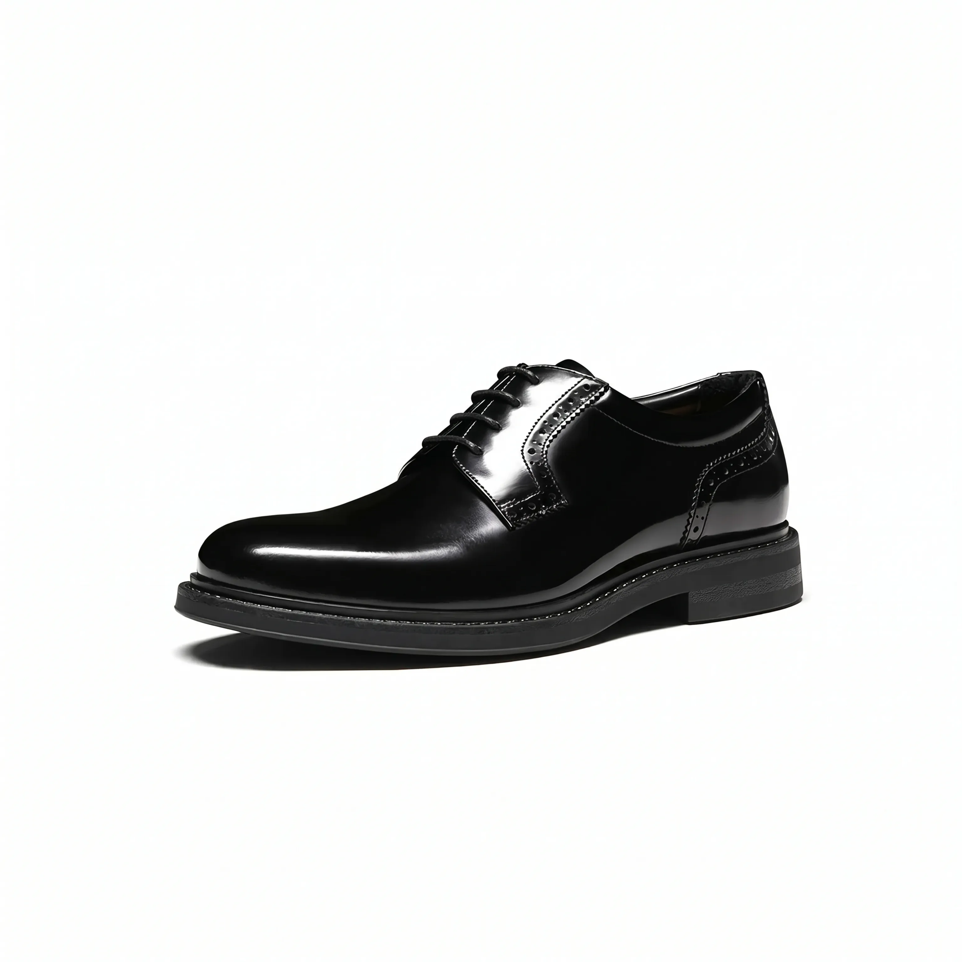 Italian Leather Box Calf Plain-Toe Derby - Image 5
